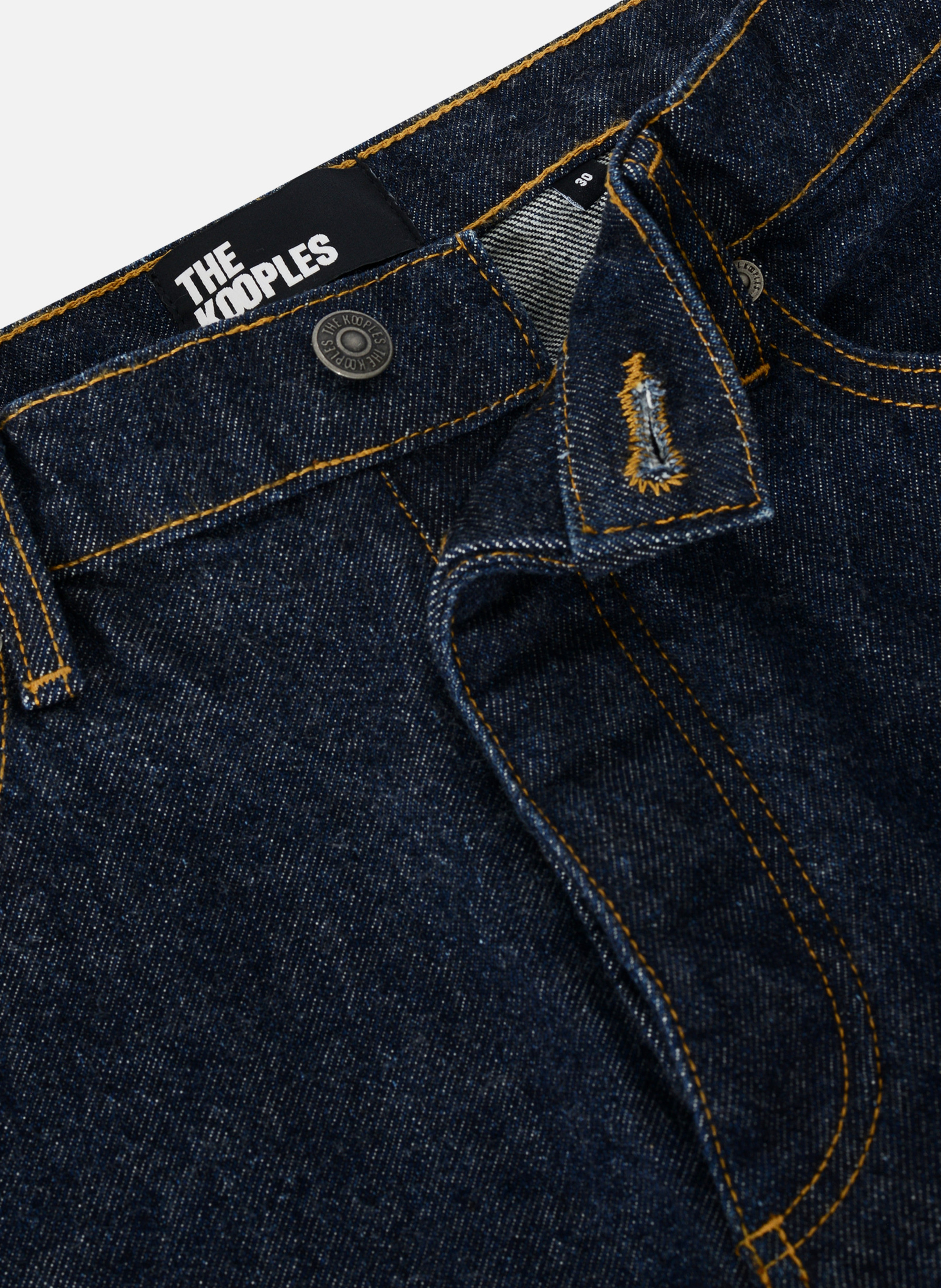 Jean droit brut Bleu