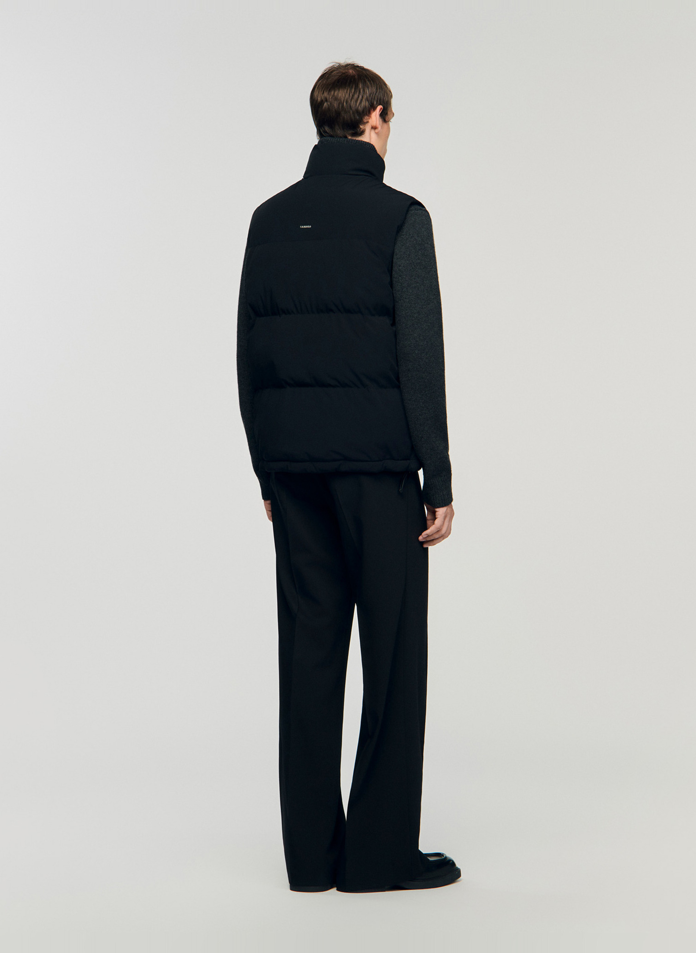 Doudoune col montant SANDRO Noir