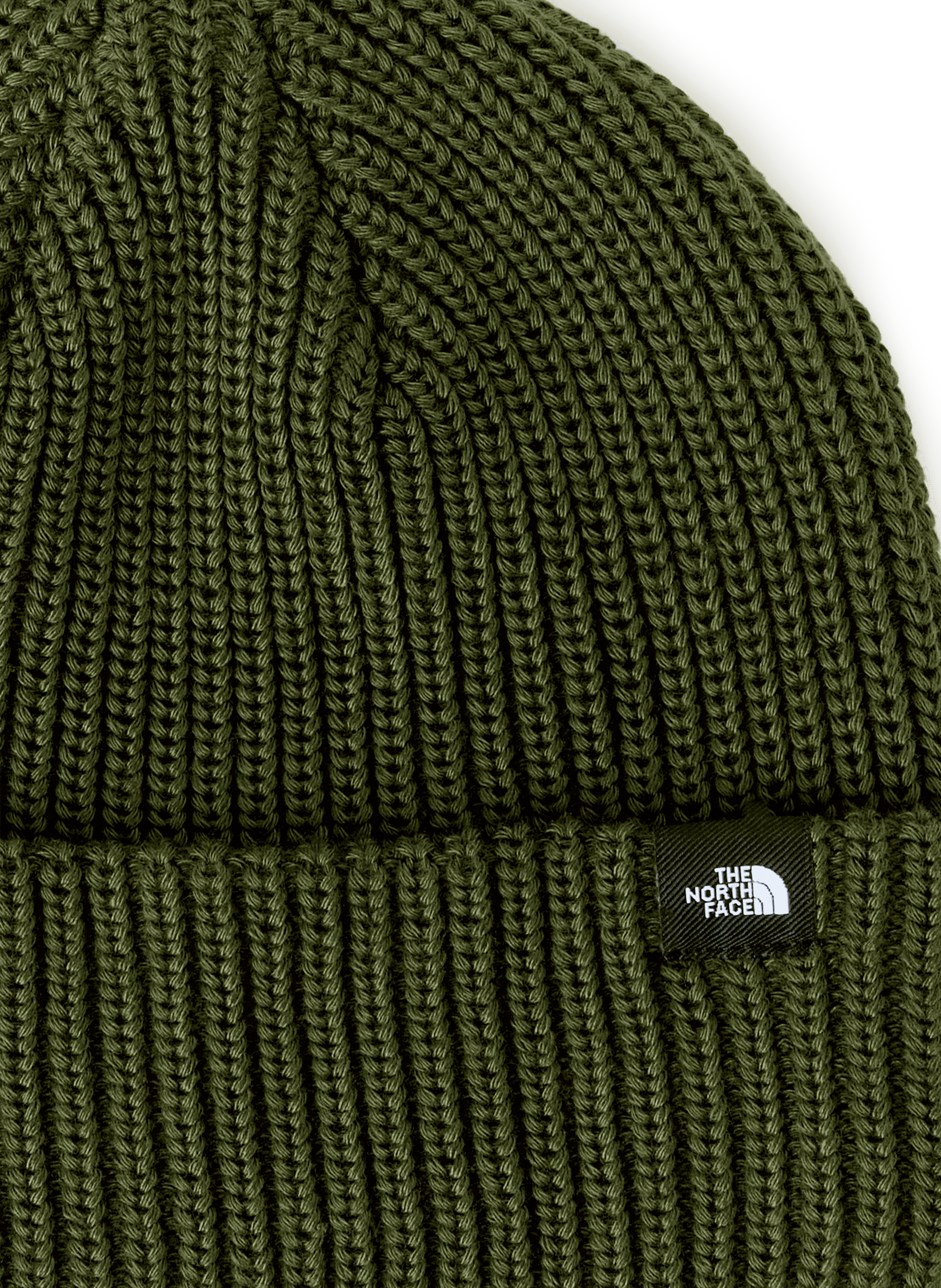 Ribbed beanie THE NORTH FACE Green