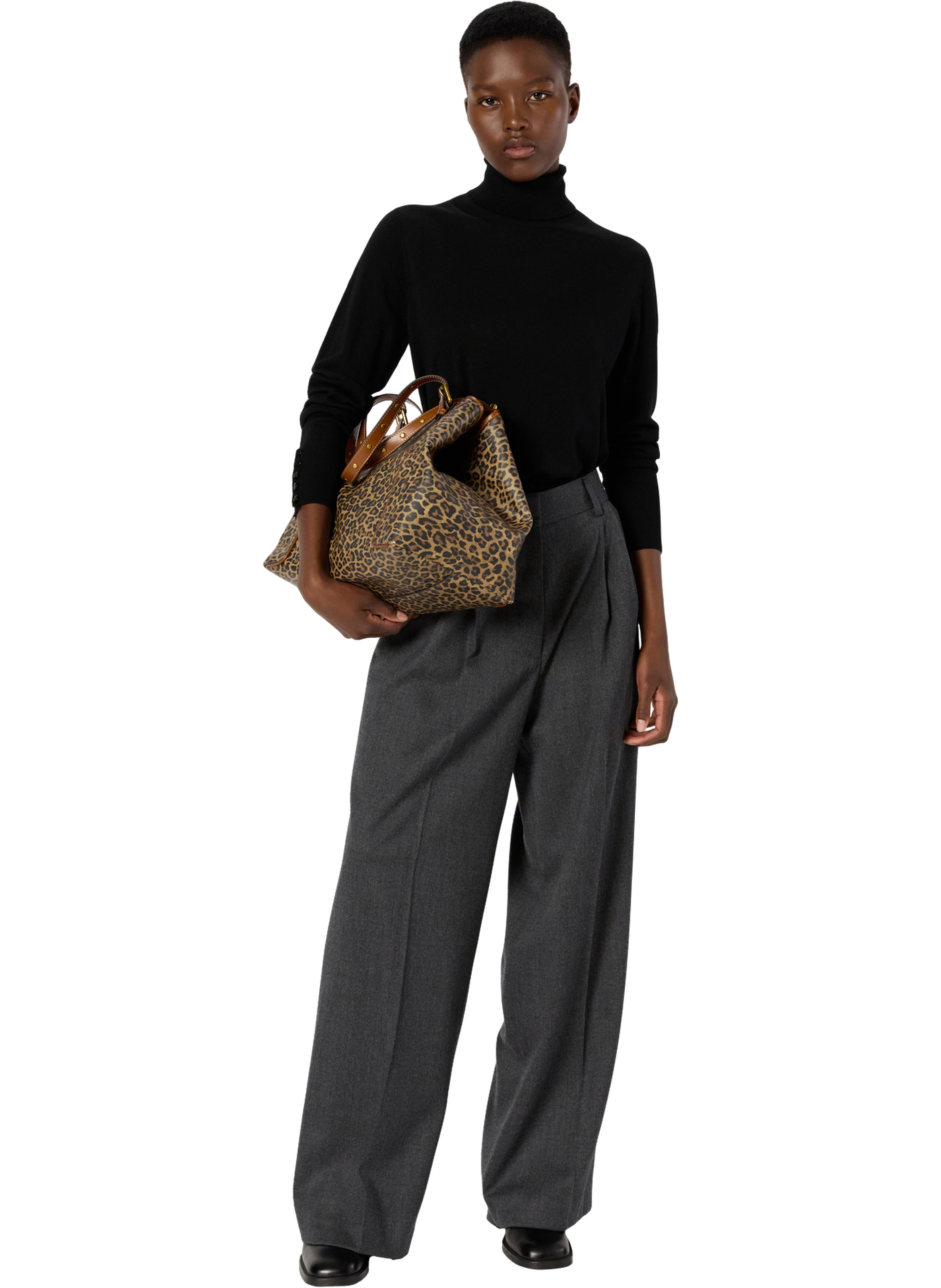 Pantalon large uni - cyrielle GERARD DAREL Gris