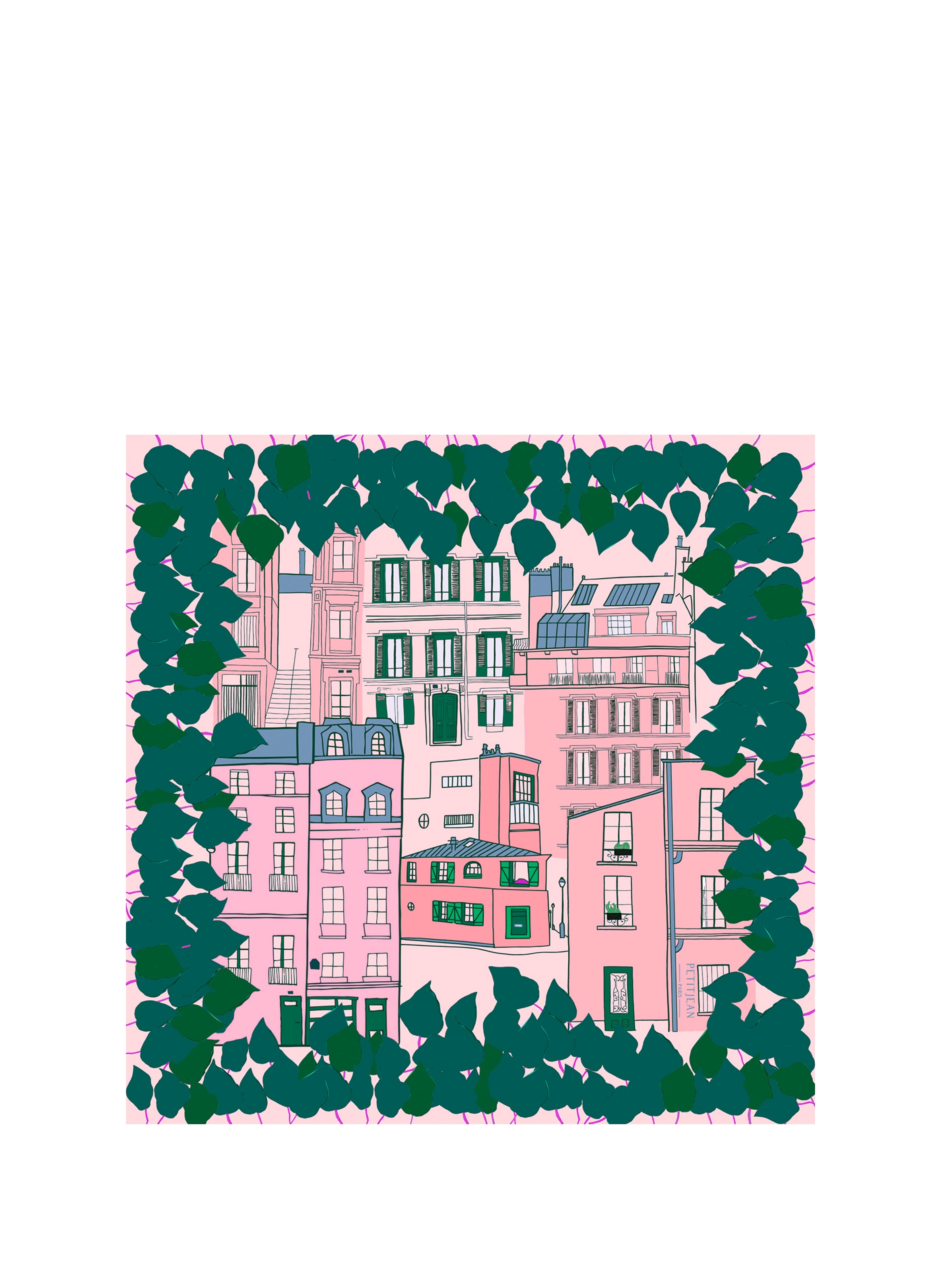PETITJEAN PARIS Silk scarf Multicolour