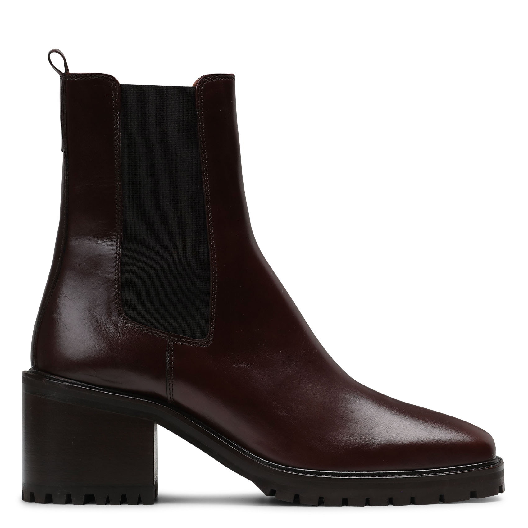 Bottines à talons en cuir n°559 RIVECOUR Marron