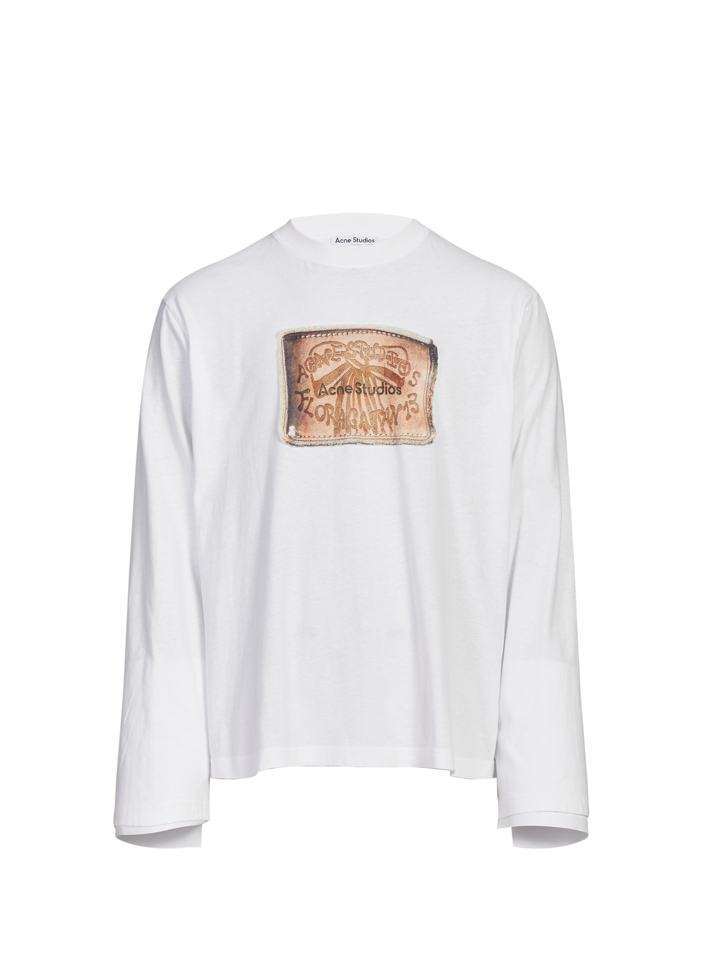 ACNE STUDIOS T-shirt manches longues à imprimé Blanc