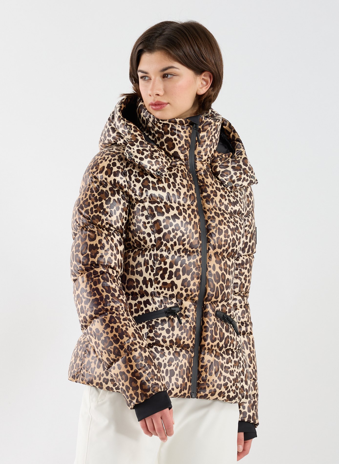 Manteau de ski à imprimé léopard MACKAGE Multicolore