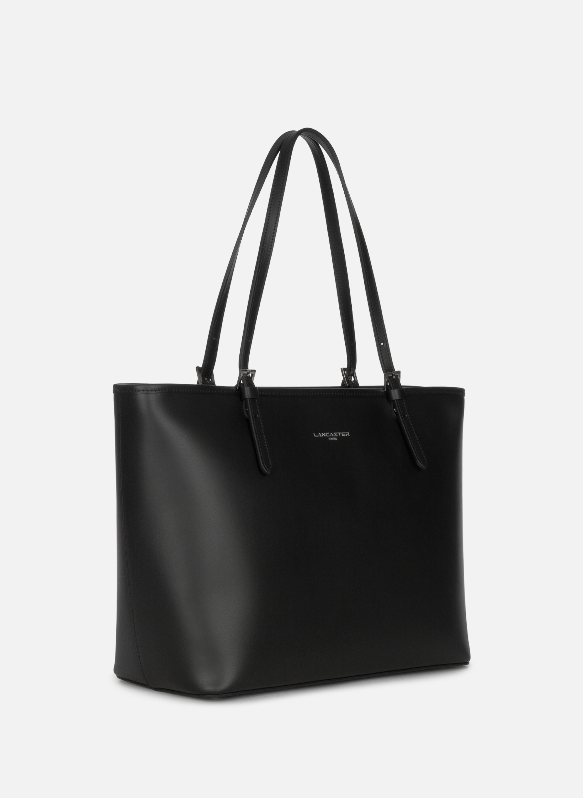 Grand sac cabas épaule - smooth LANCASTER Noir