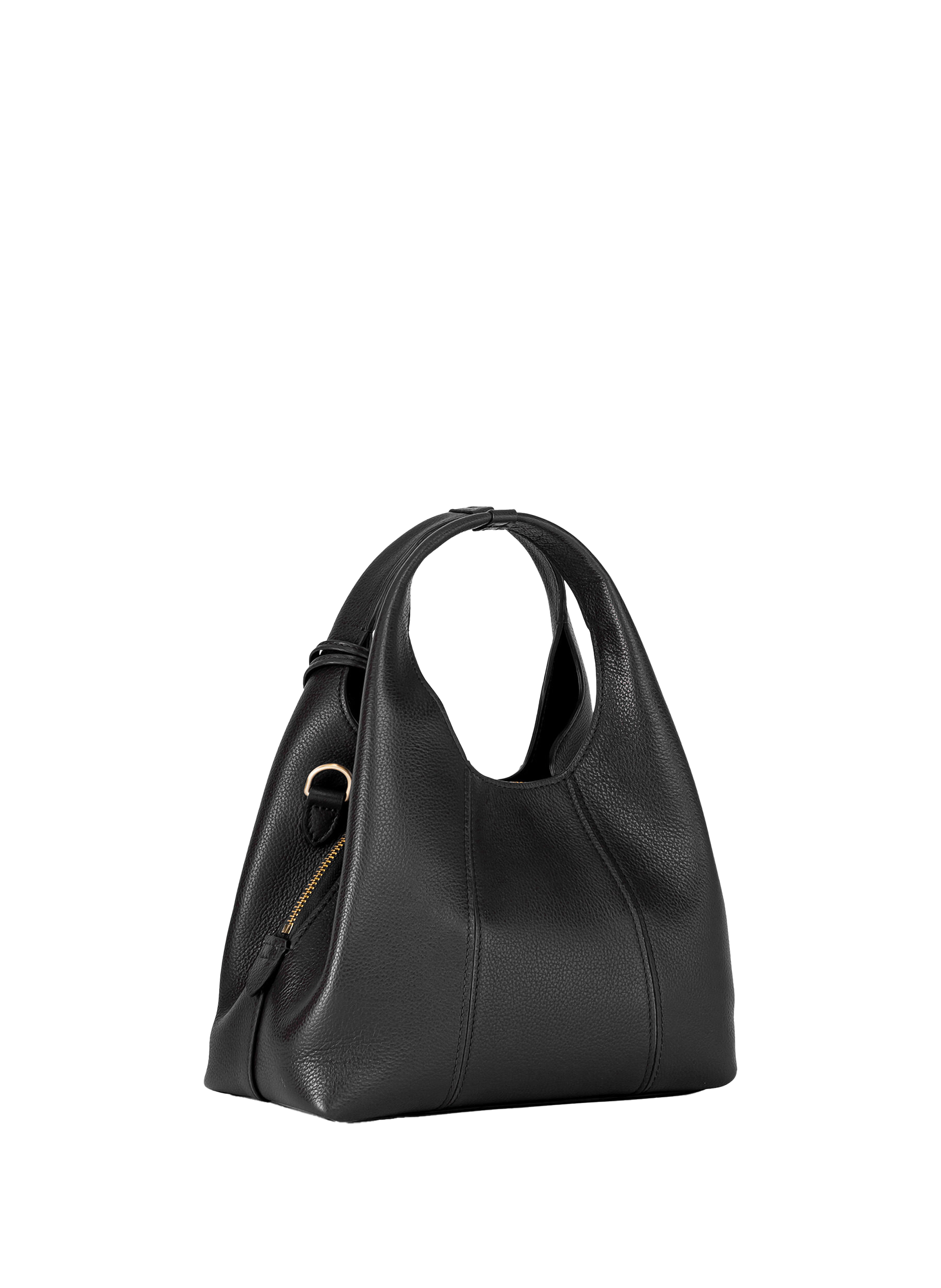 Petit sac à main juliette en cuir grainé LE TANNEUR Noir