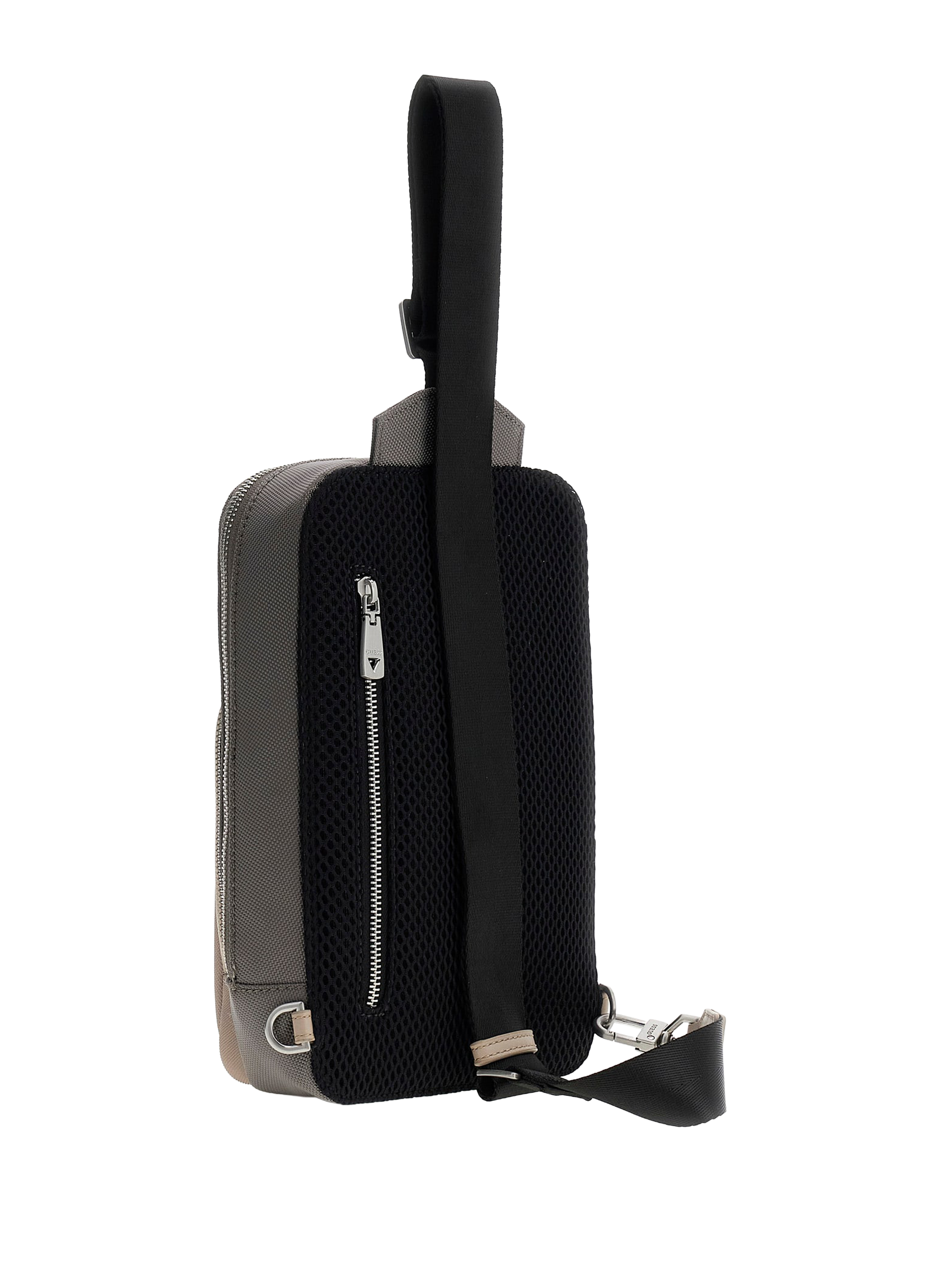 Faux leather shoulder bag GUESS Beige