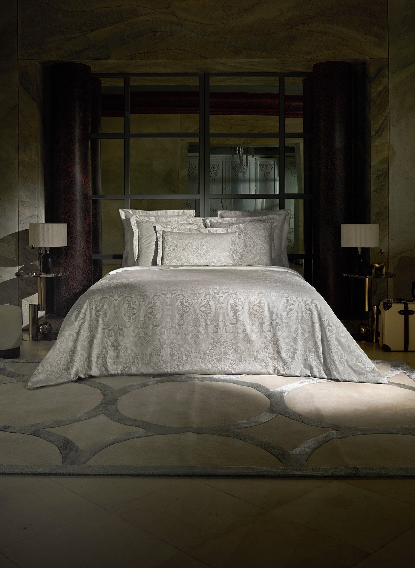 HOUSSE DE COUETTE Chic ANNE DE SOLENE Gris