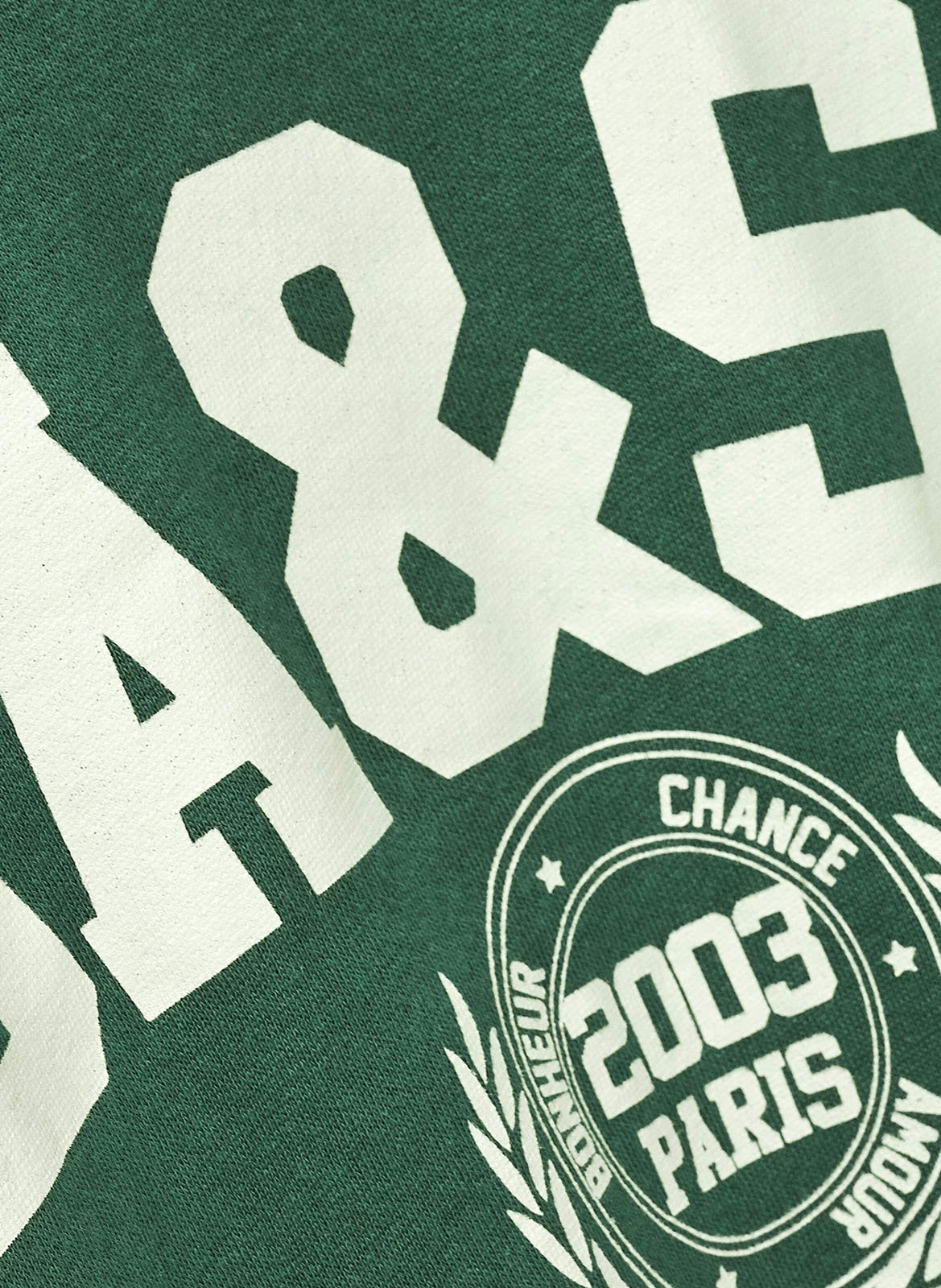 Sweat ample sérigraphié en coton mélangé fenja BA&SH Vert