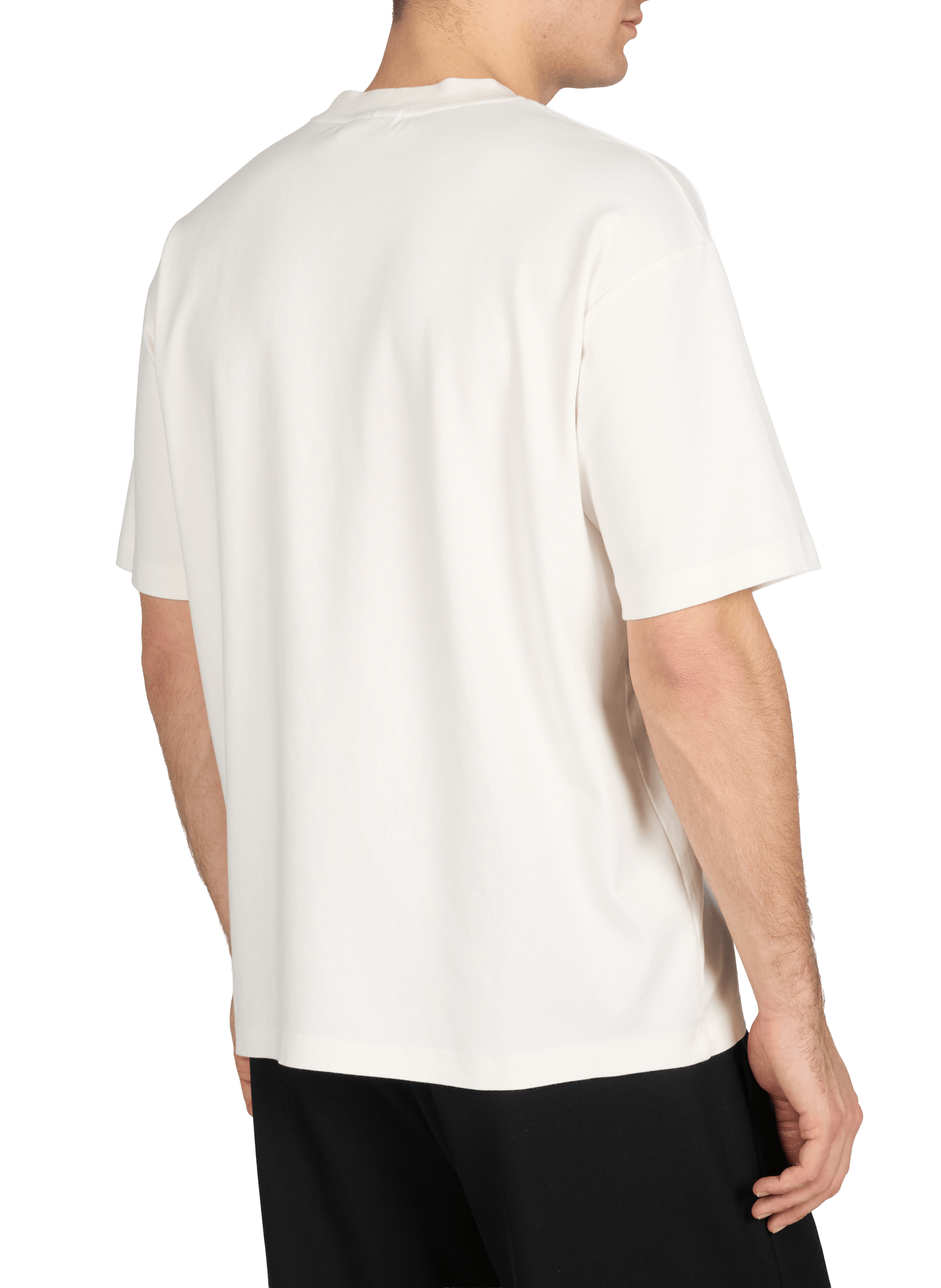 Cotton round-neck T-shirt DROLE DE MONSIEUR White