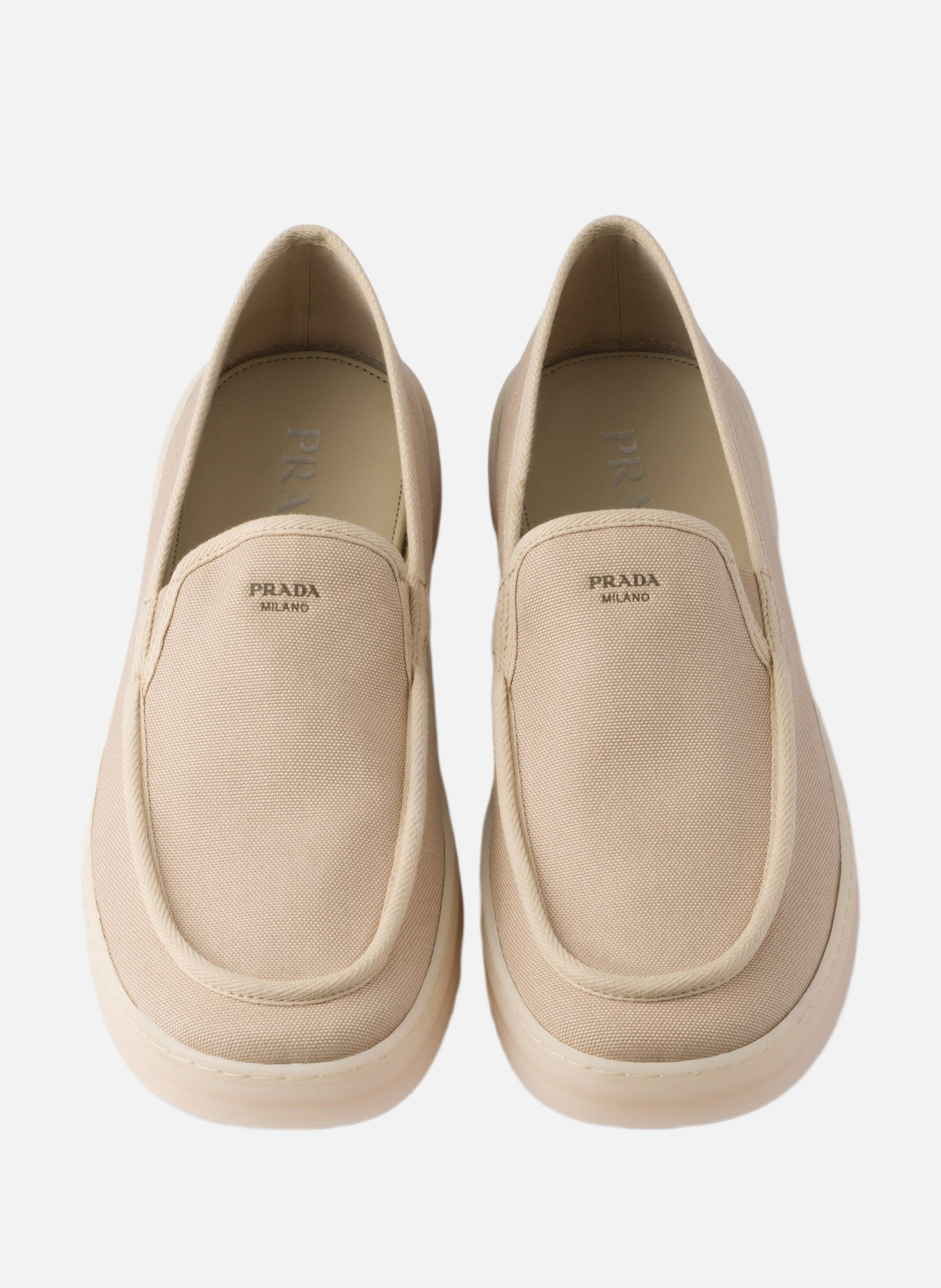 Mocassins en tissu PRADA Beige