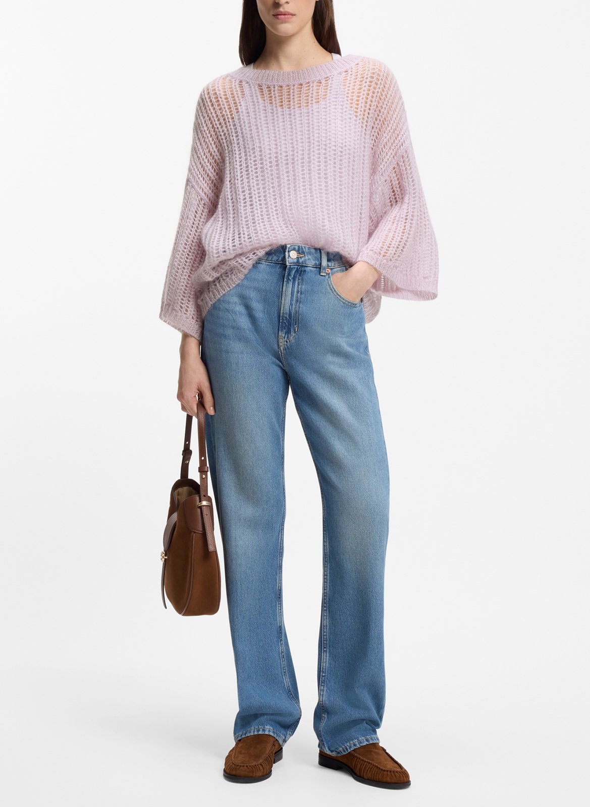 Débardeur ajusté en tissu côtelé BOSS Violet