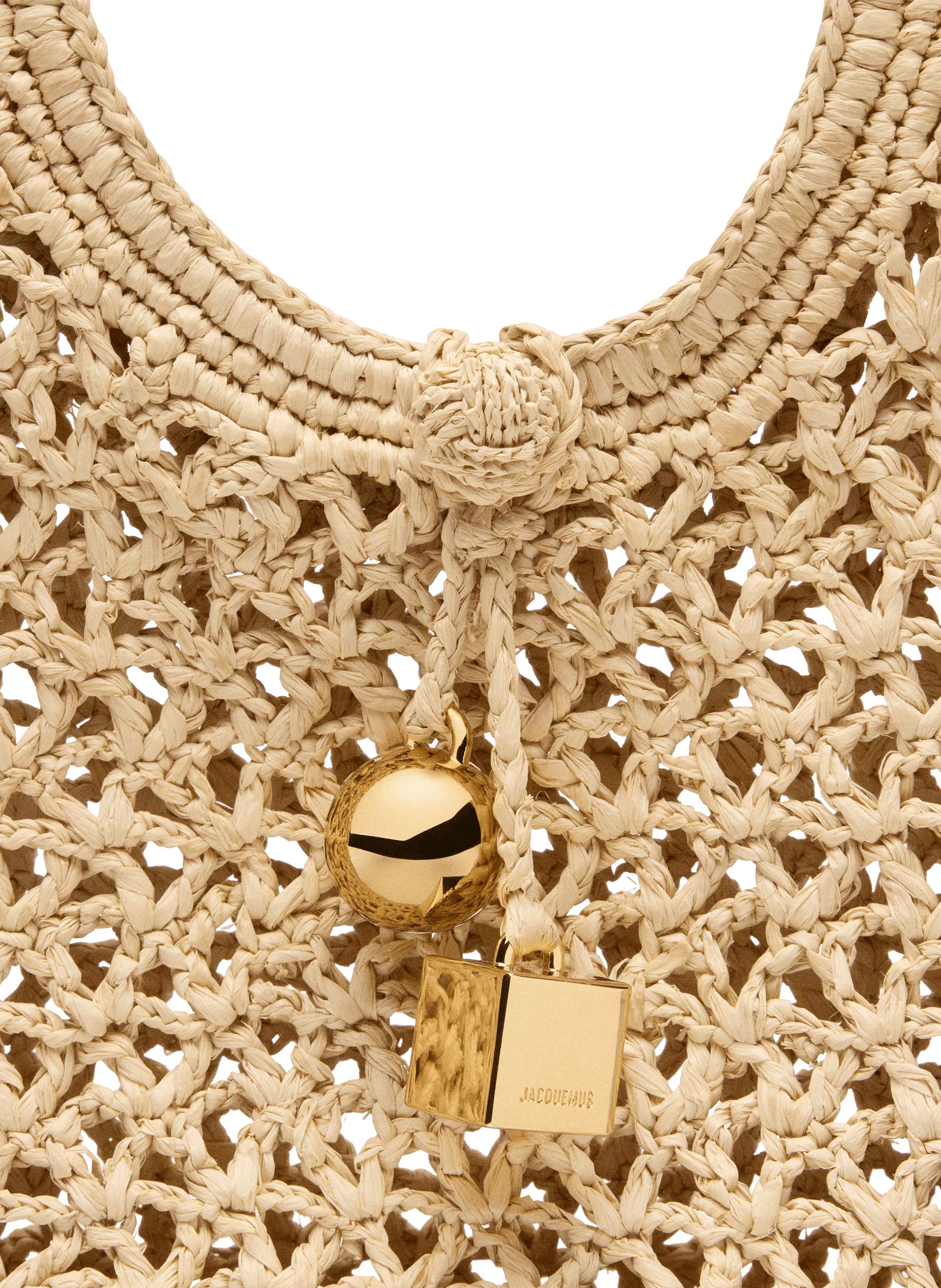 Handbag The Little Square Spiaggia JACQUEMUS Beige