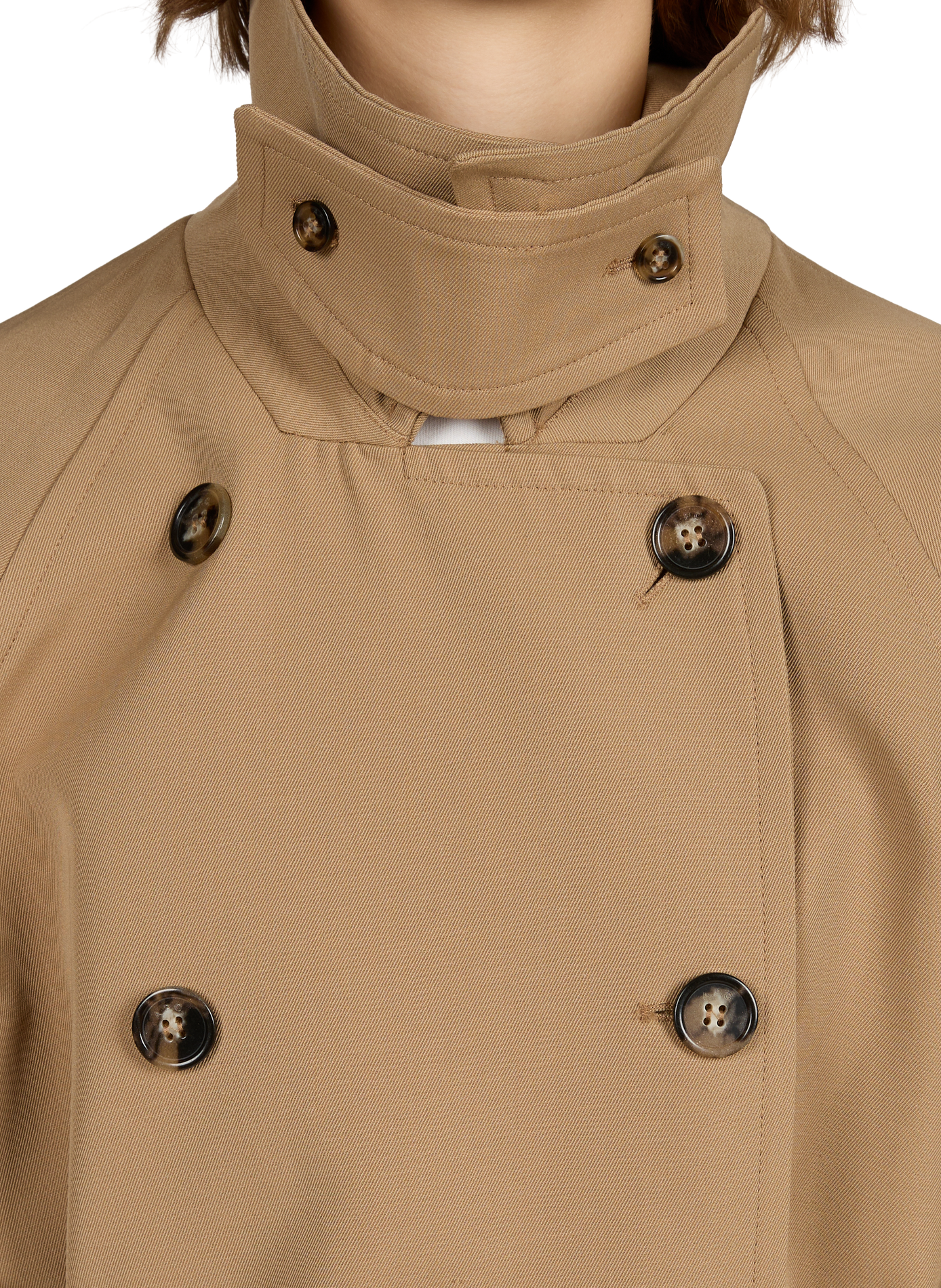 Trench uni en laine et coton mélangés A.P.C. Beige