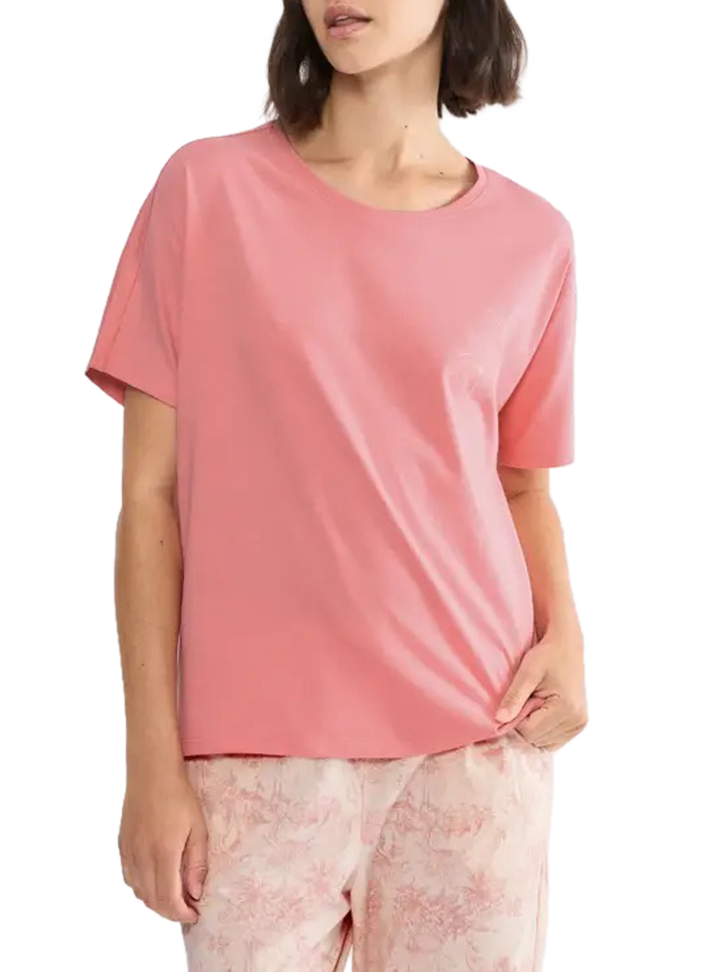 Haut de pyjama imprimée Mix&match en coton TRIUMPH Rose