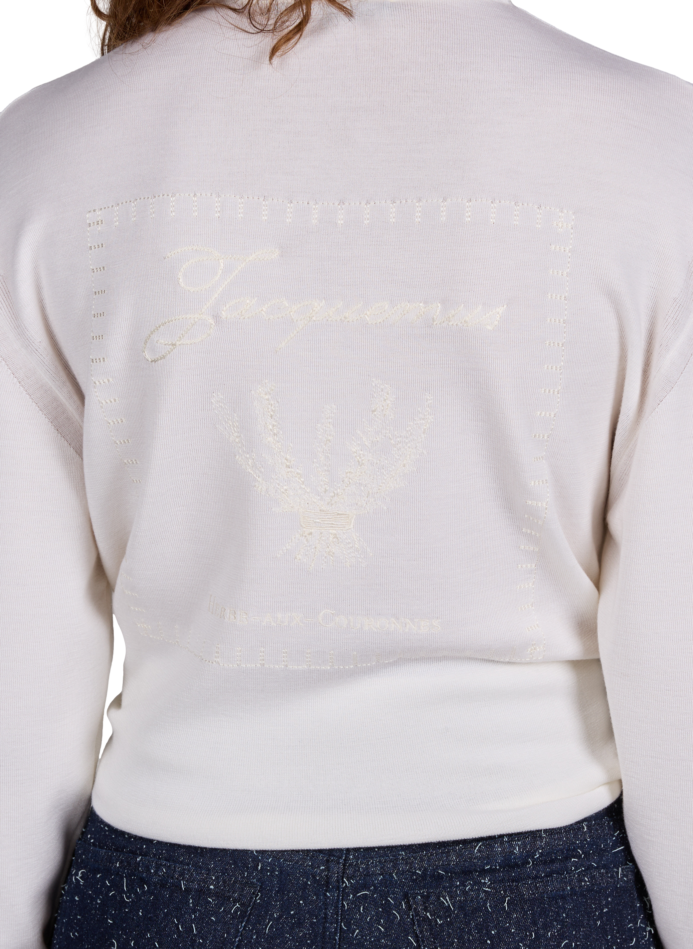 The Rosemary Knit in virgin wool and silk JACQUEMUS White