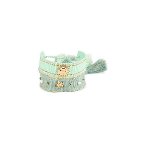 Lot de deux bracelets en tissu Lot de deux bracelets en tissu