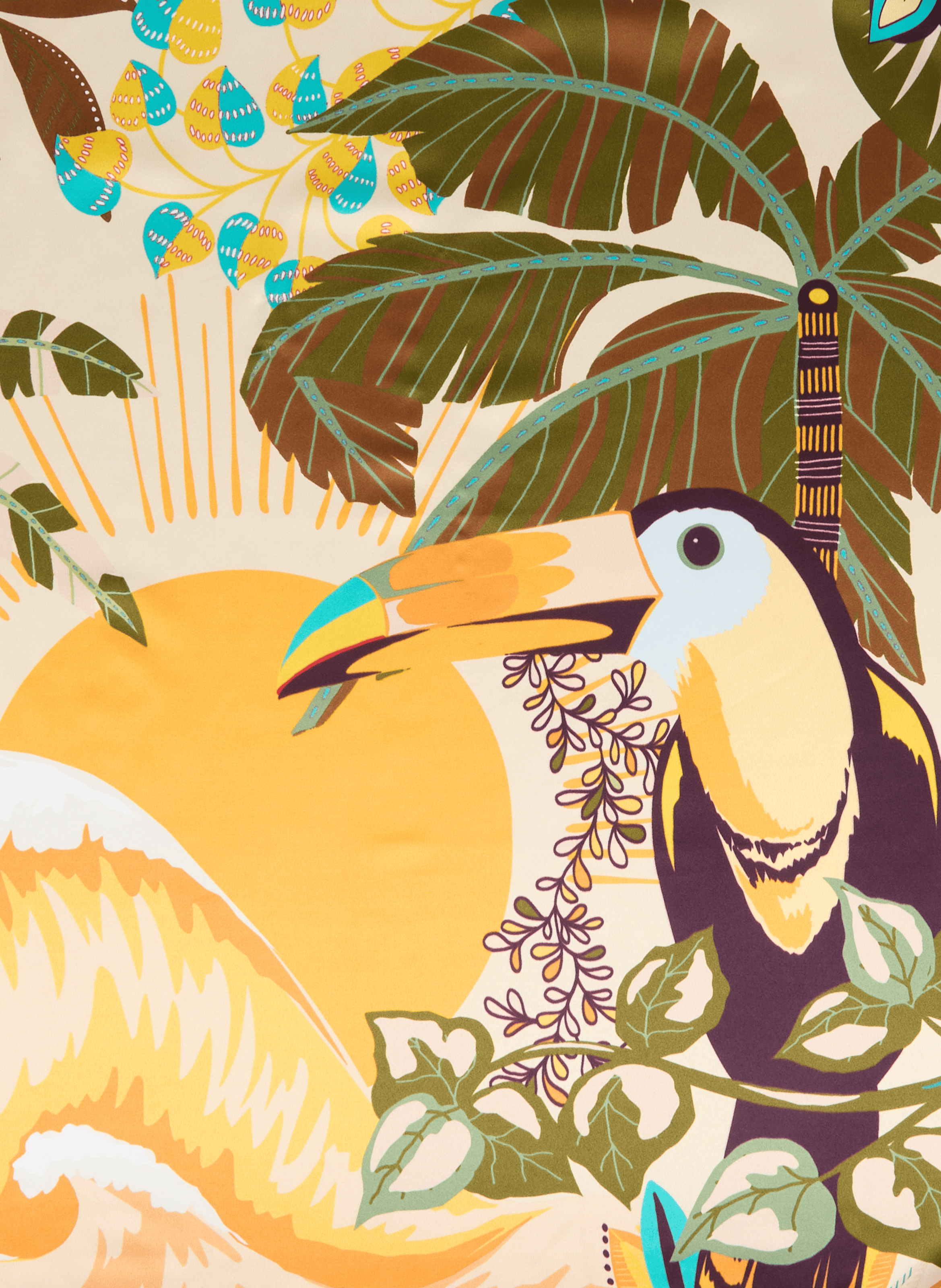 Pañuelo estampado Hawái WILD Amarillo