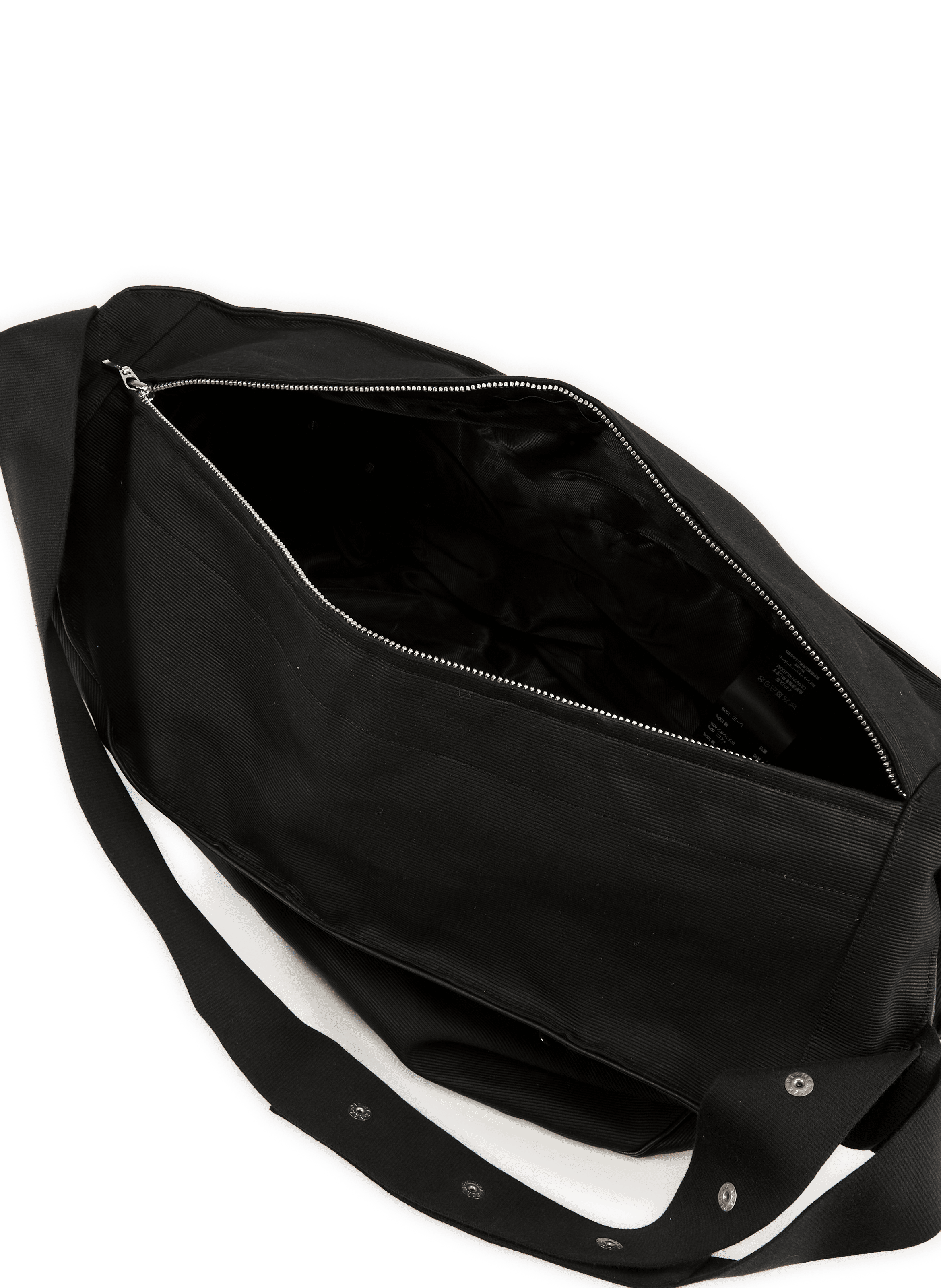 Sac à bandoulière Sling en coton OMAR AFRIDI Noir