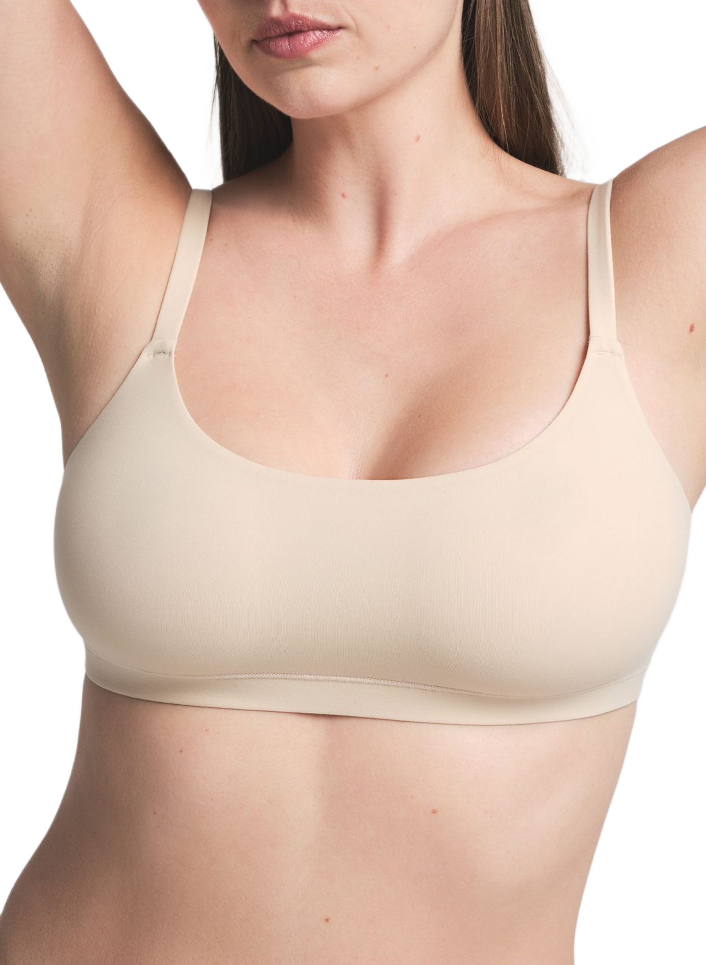 Solid bralette with adjustable straps SKIMS Beige