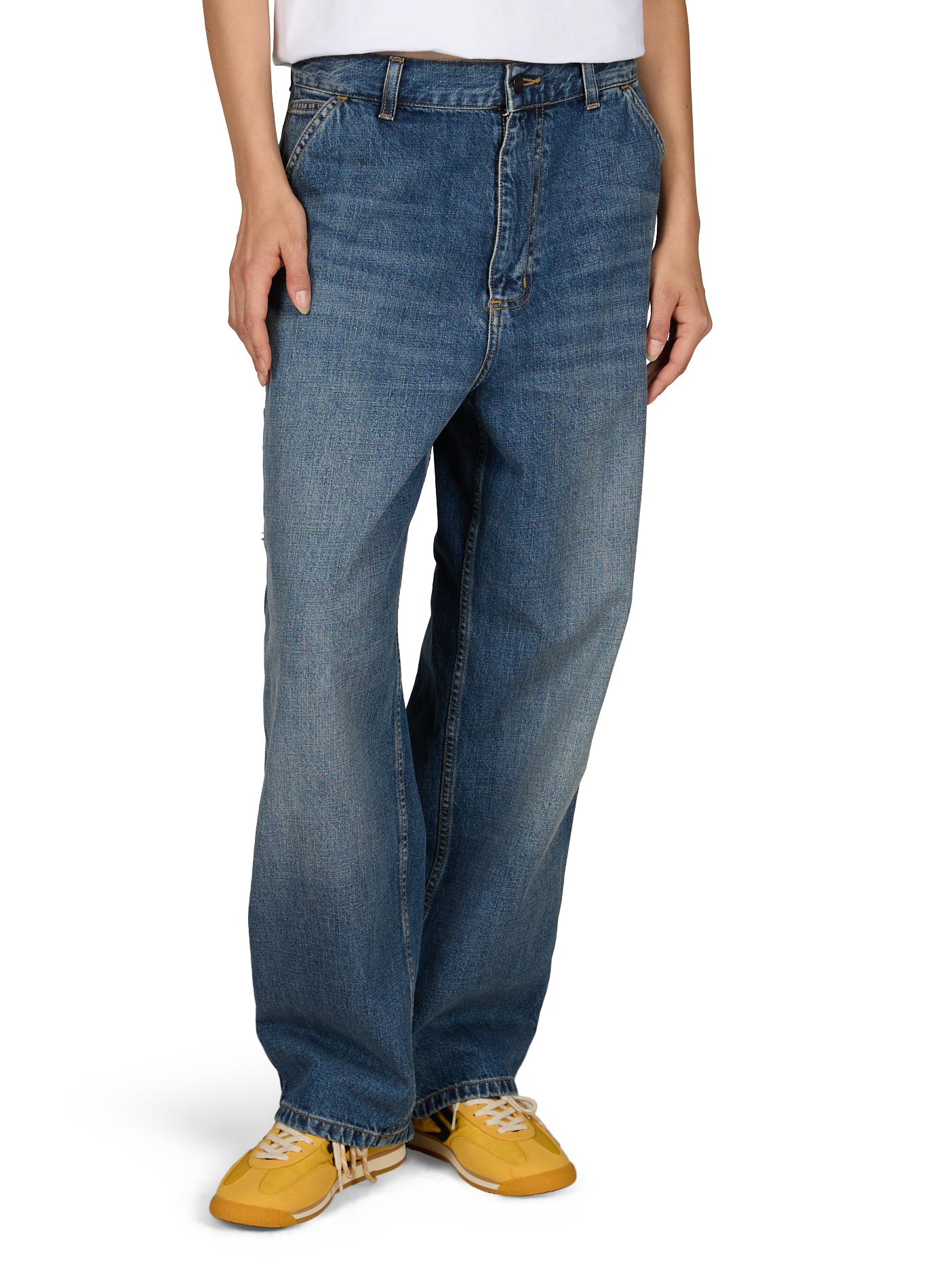 Straight cotton jeans CARHARTT WIP Blue