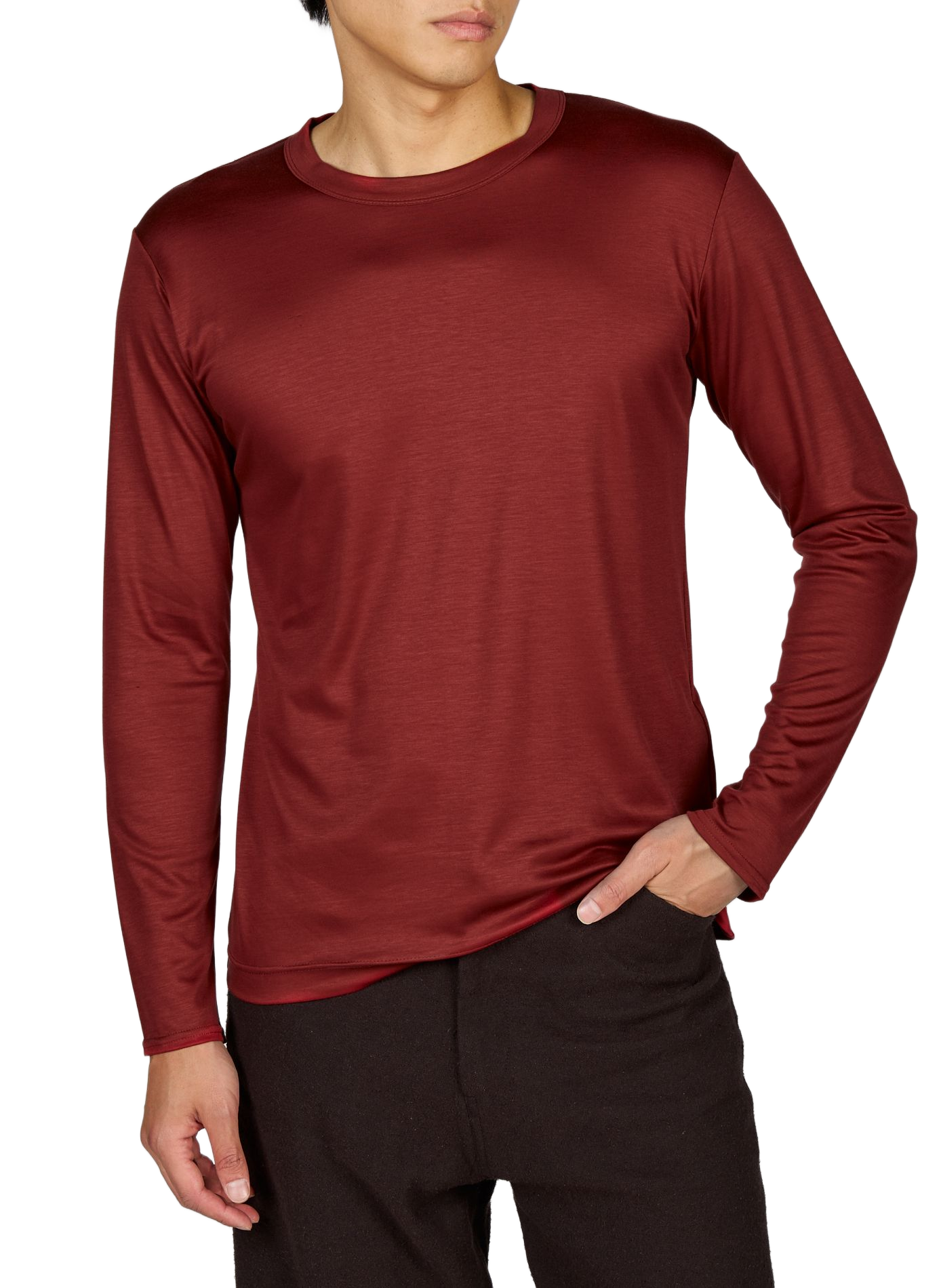 Round neck T-shirt OMAR AFRIDI Red