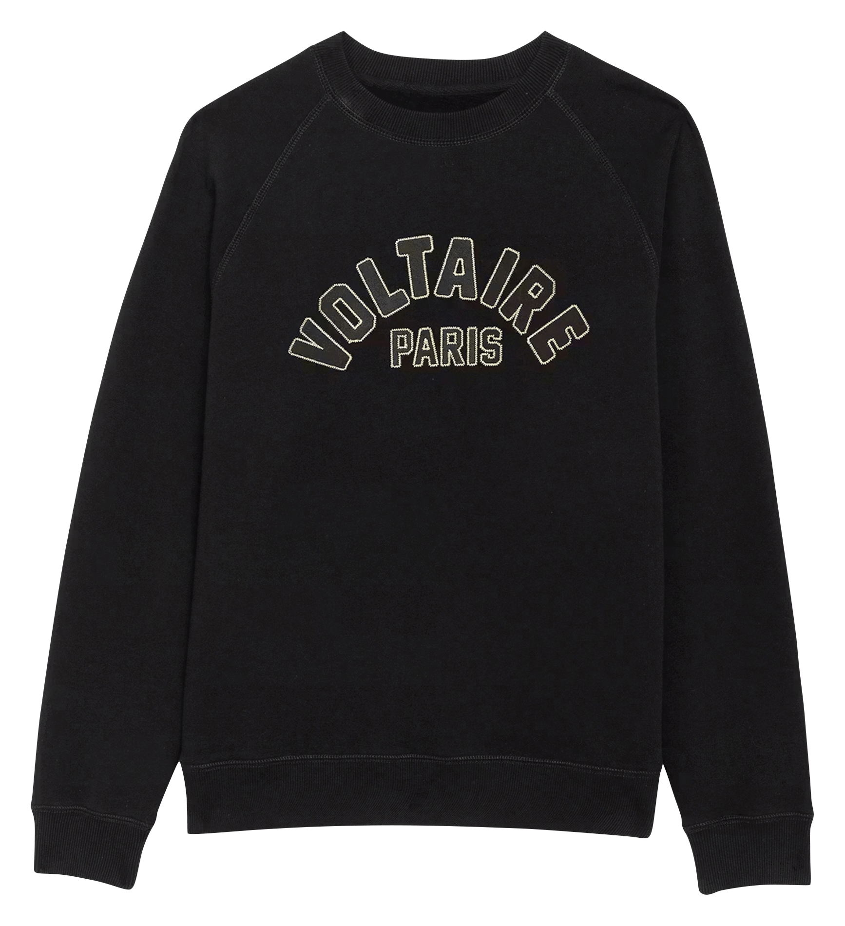 Sweat droit col rond en coton sunca mo voltaire paris ZADIG&VOLTAIRE Noir