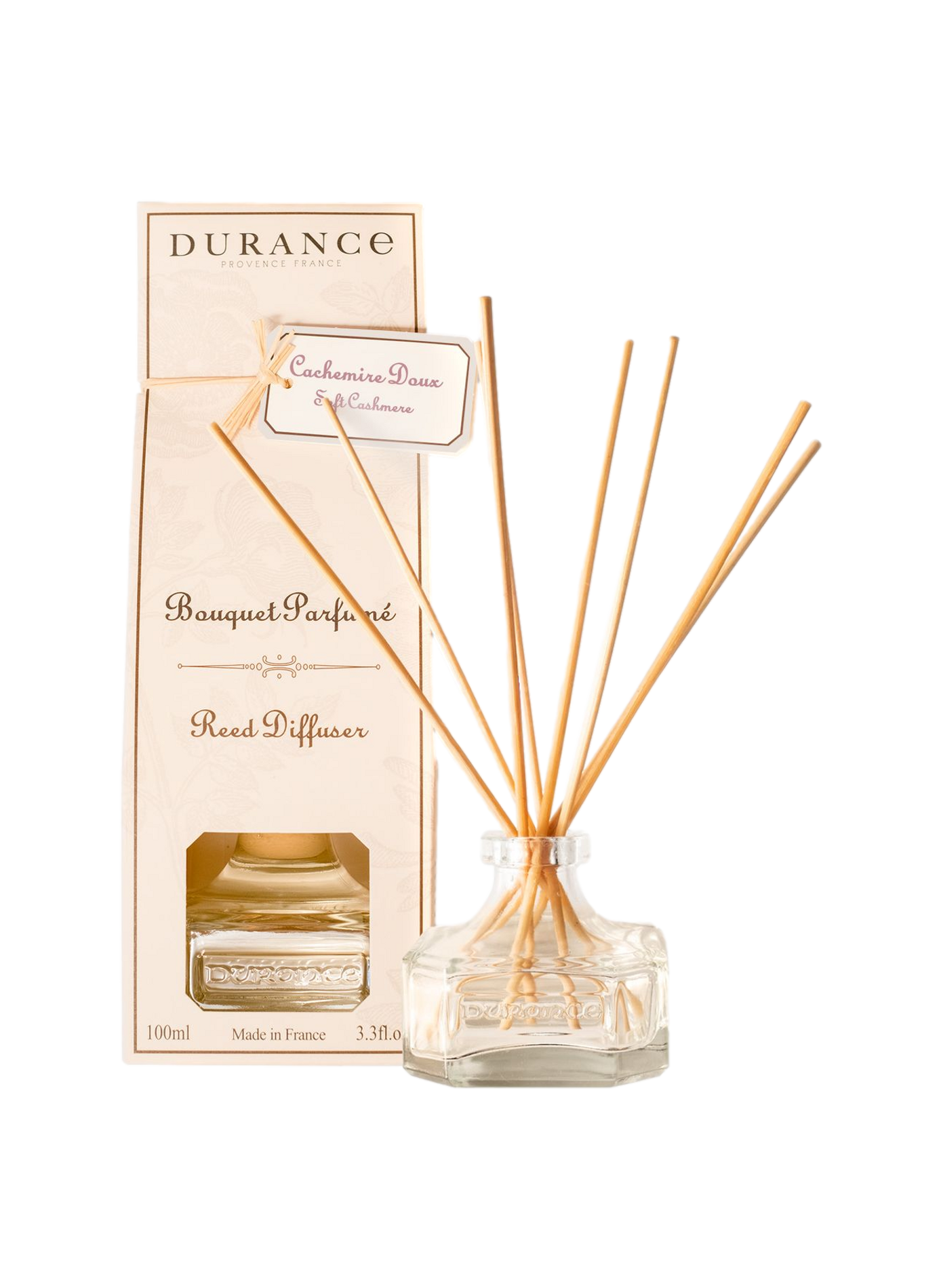 Zachte kasjmier parfumverstuiver 100ml DURANCE Wit