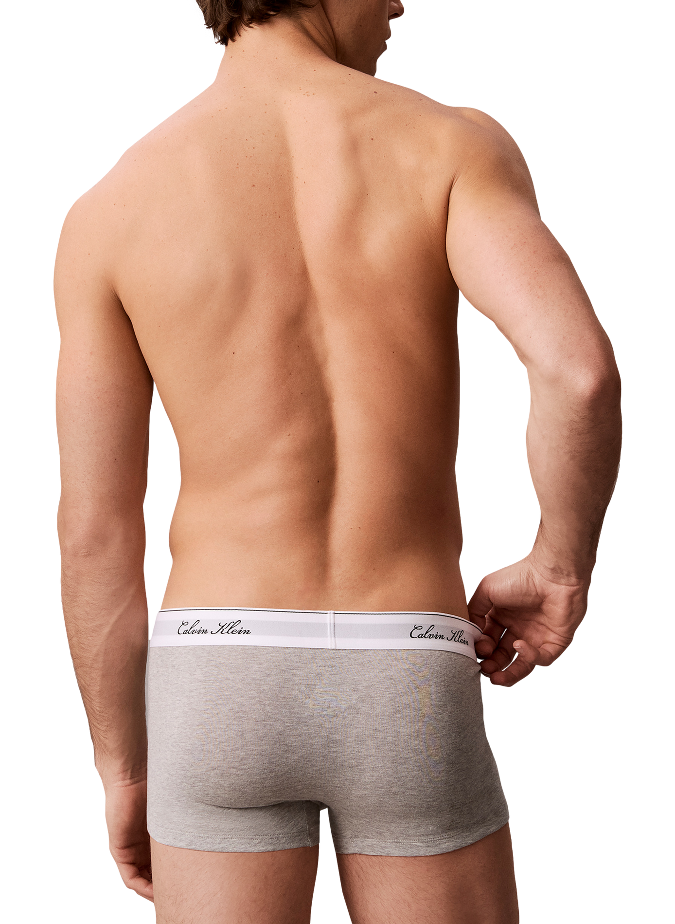 Set aus 3 Boxershorts mit Logo aus Baumwollmischung CALVIN KLEIN Grau