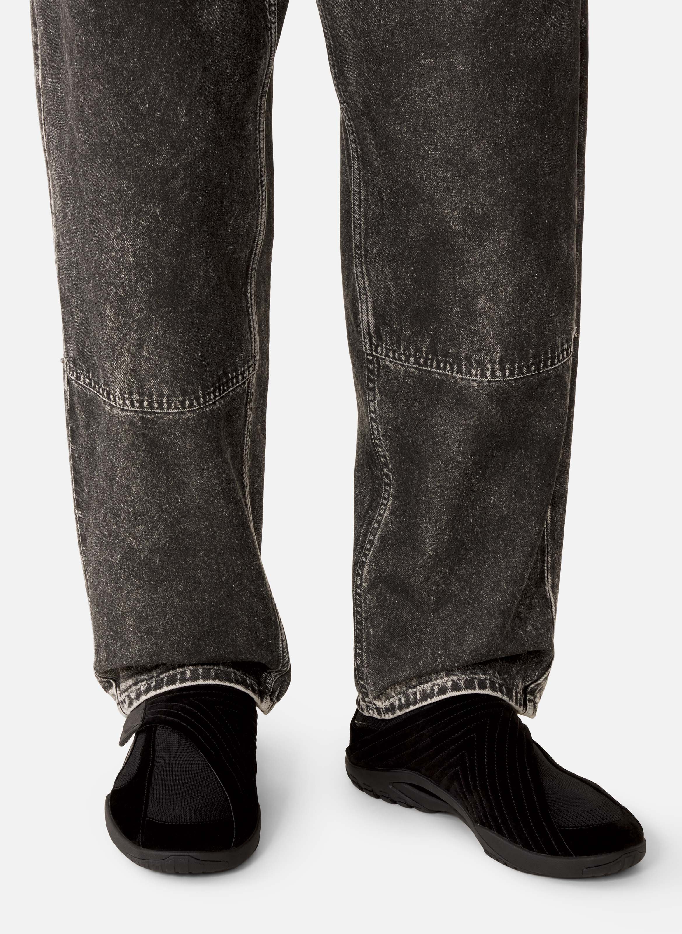 Sneaker lnv1 en suede tricote LANVIN Noir