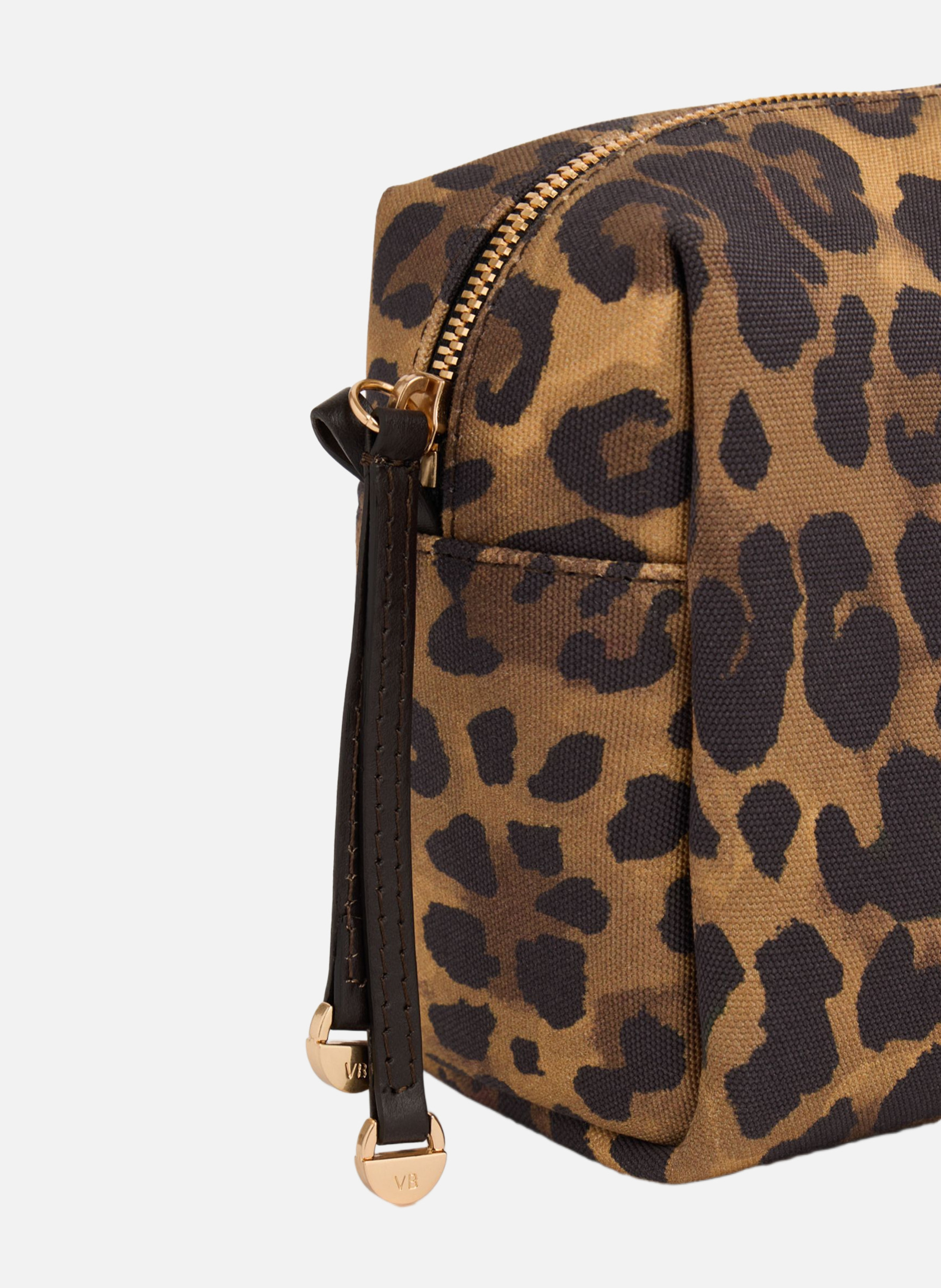 Trousse léopard VANESSA BRUNO Marron