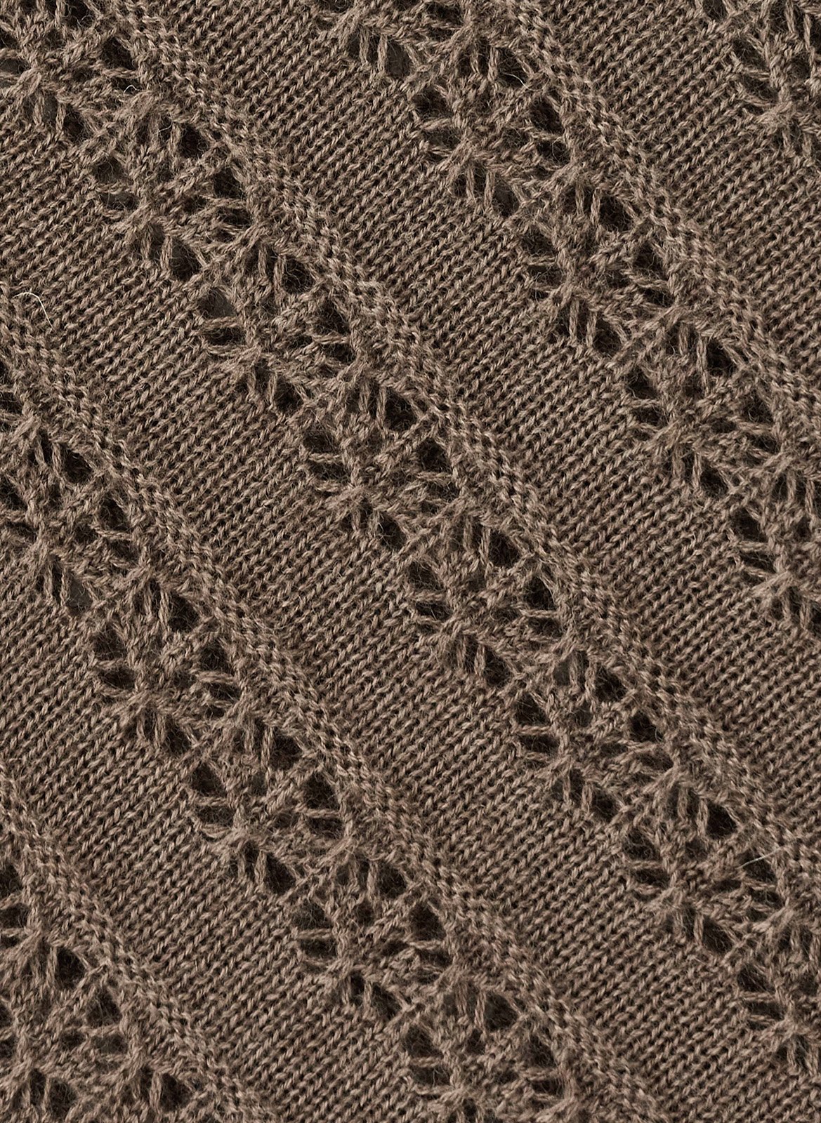 Rechte wollen trui met ronde hals Dakar BA&SH Beige