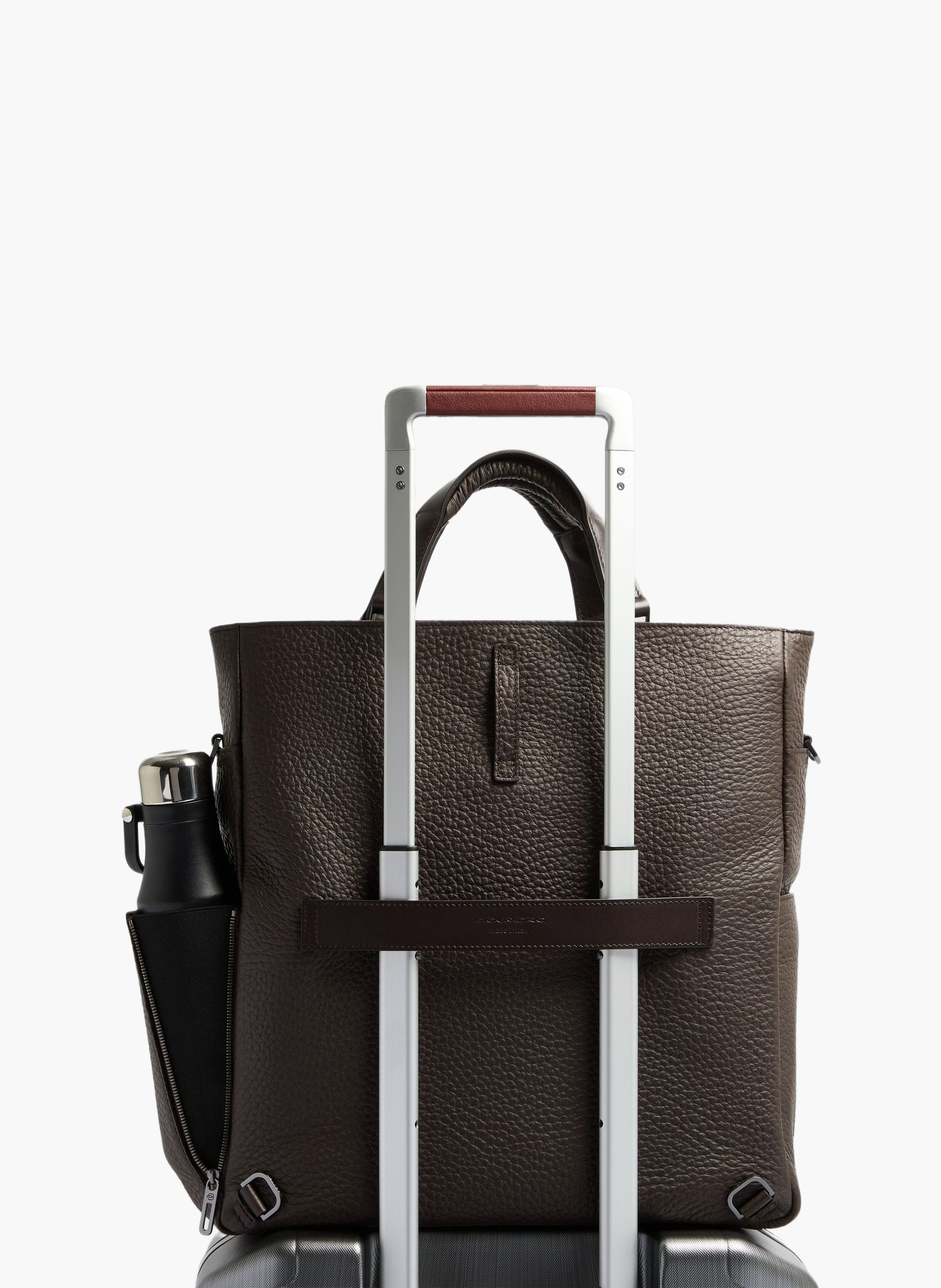 Totebag voor laptop van 15,6 inch PIQUADRO Bruin