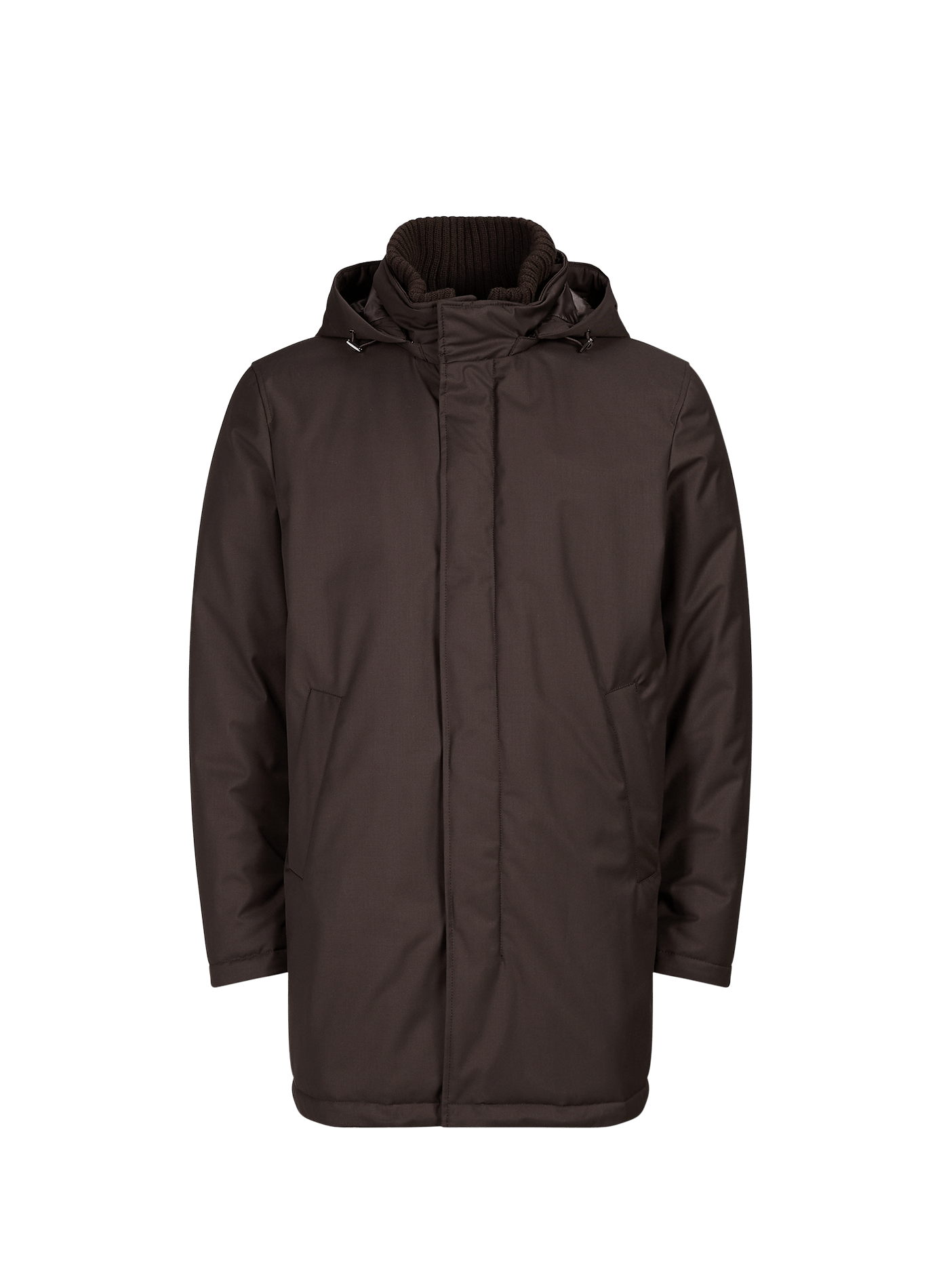 Parka droite col montant HERNO Marron