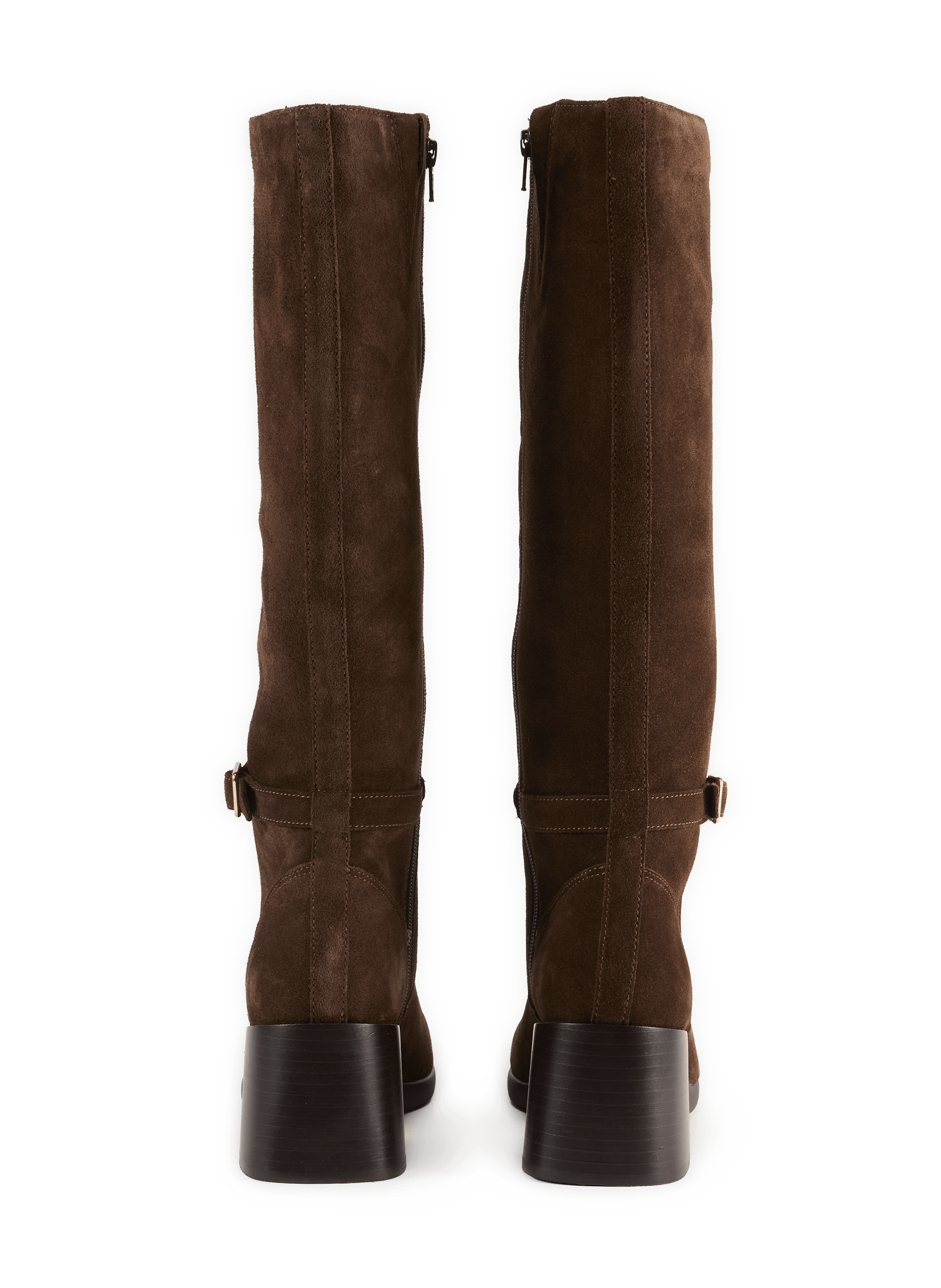 Walk Pleasure 55T Zip-Up Suede Leather Boots GEOX Brown