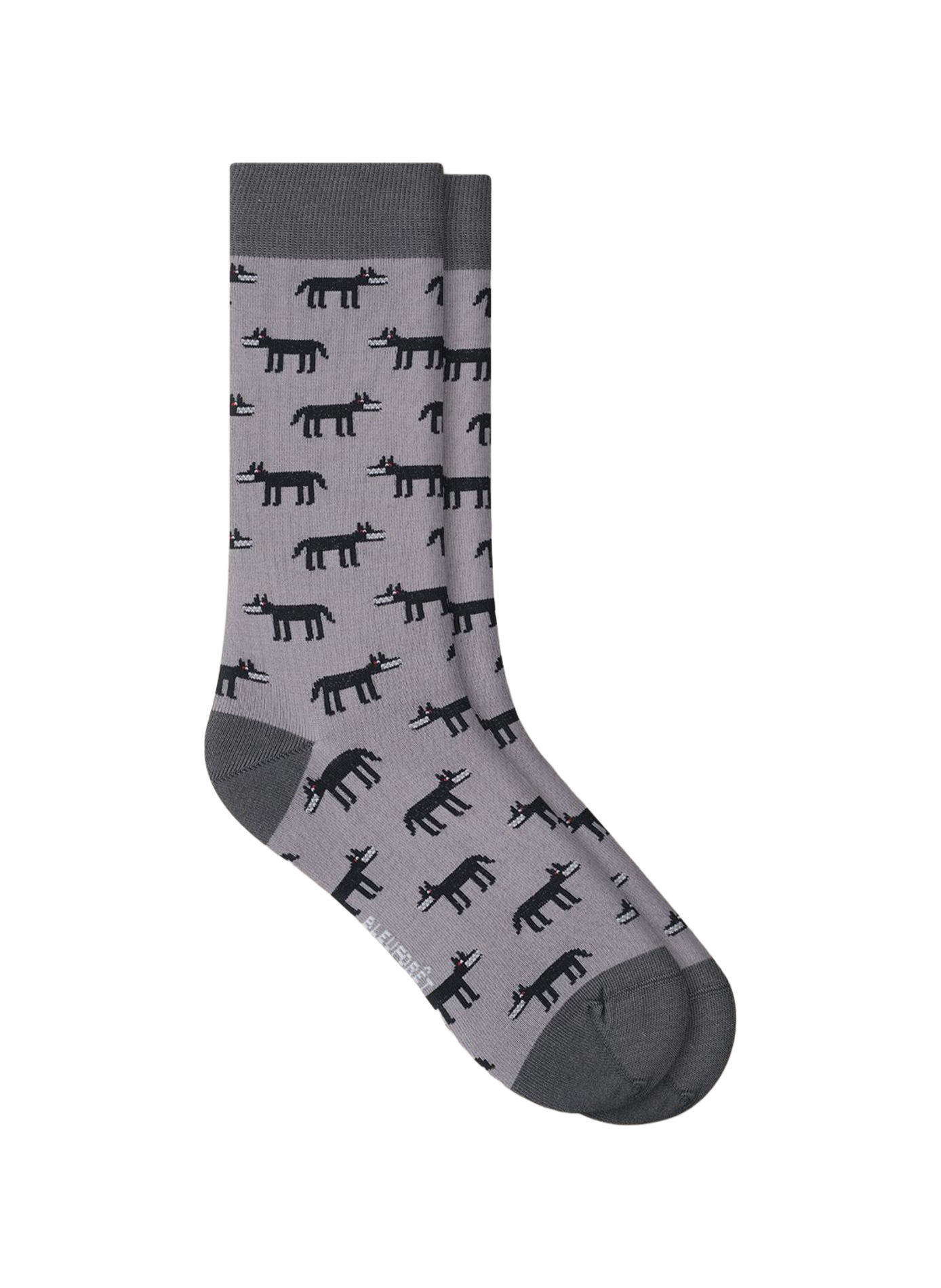 Patterned socks in a cotton blend BLEUFORÊT Grey