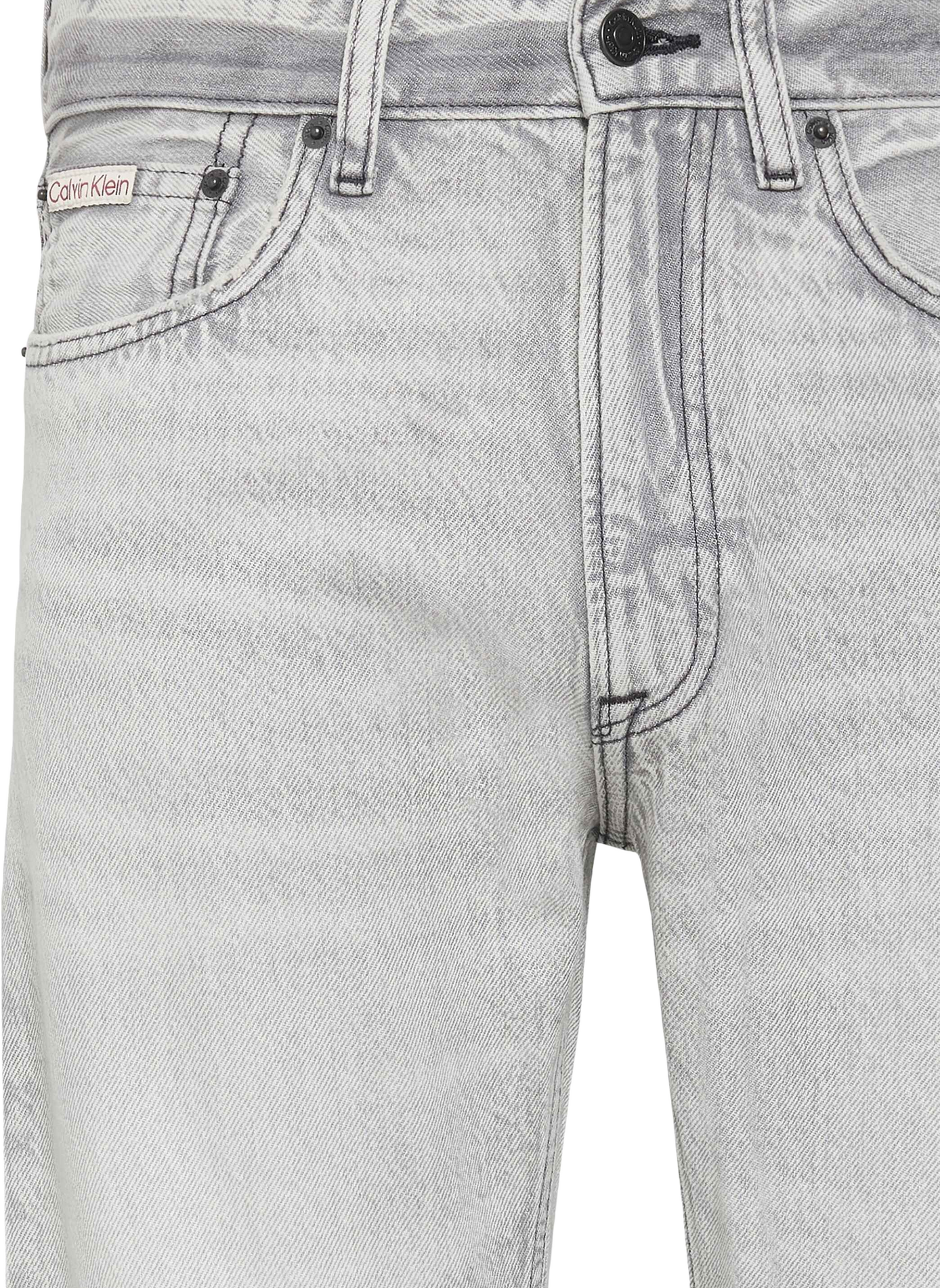 Slim-Fit-Jeans aus Baumwolle CALVIN KLEIN Grau