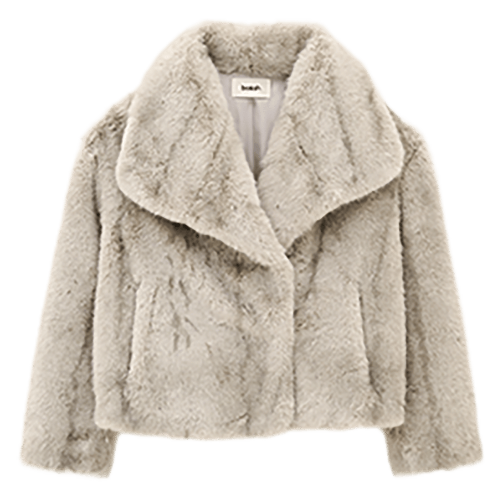Oversized jas met foxy-bonteffect BA&SH Grijs