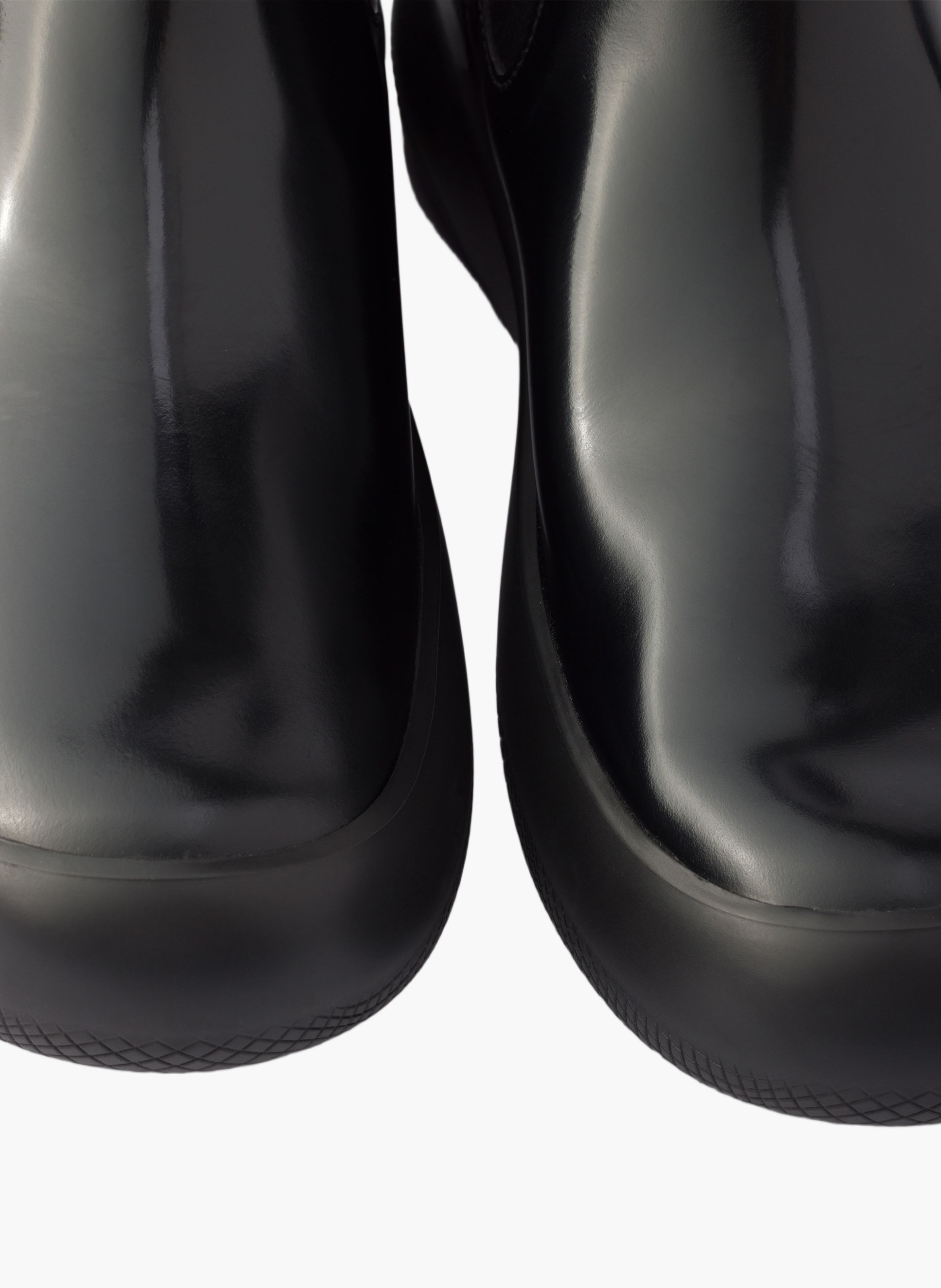 Bottines chelsea en cuir brossé PRADA Noir