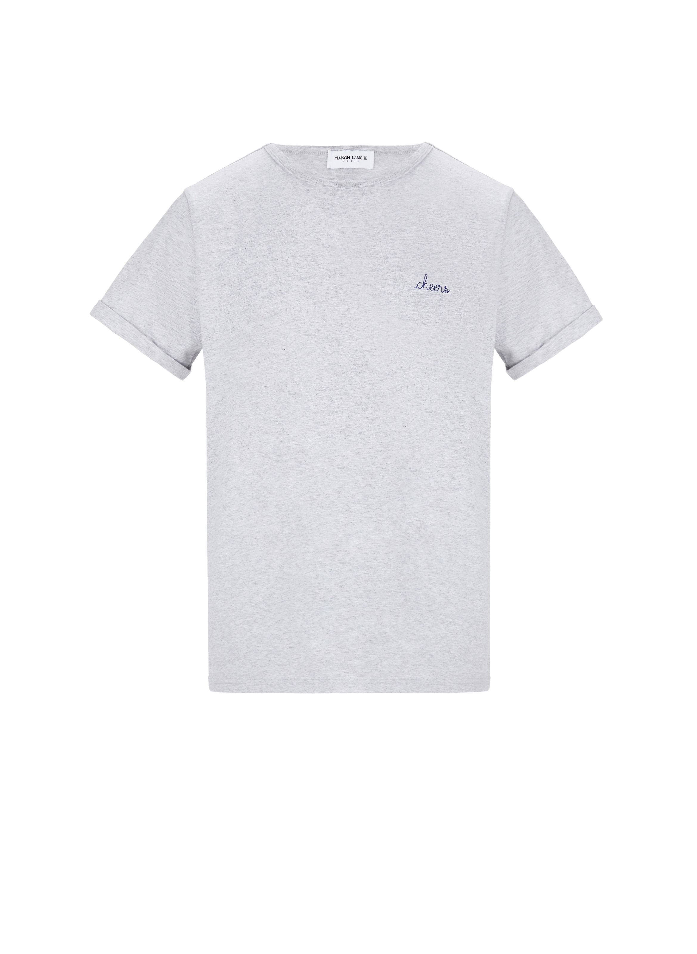 Le T-shirt Poitou broderie cheers en coton organique