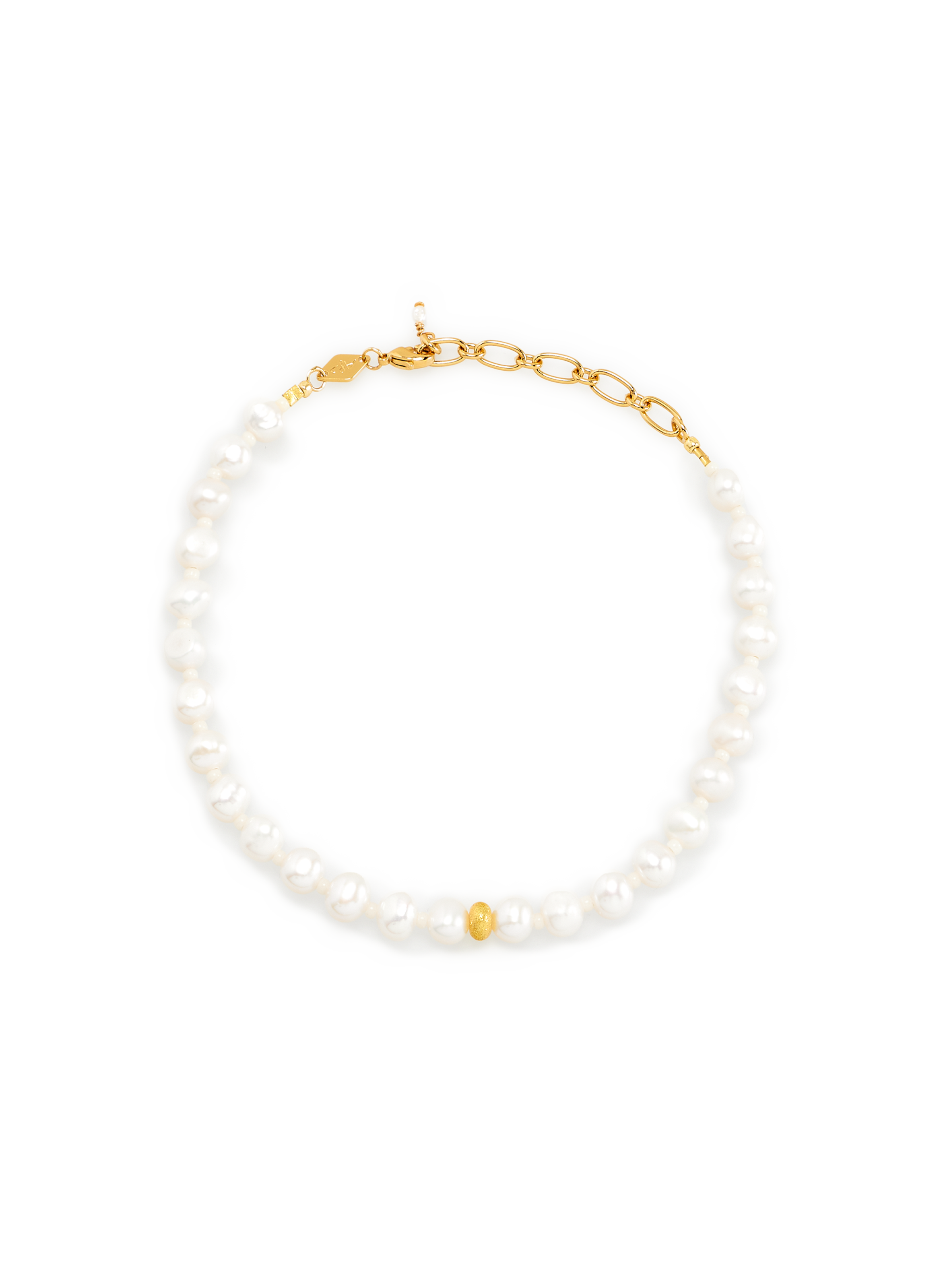 ANNI LU Bracelet de chevilles à perles Doré