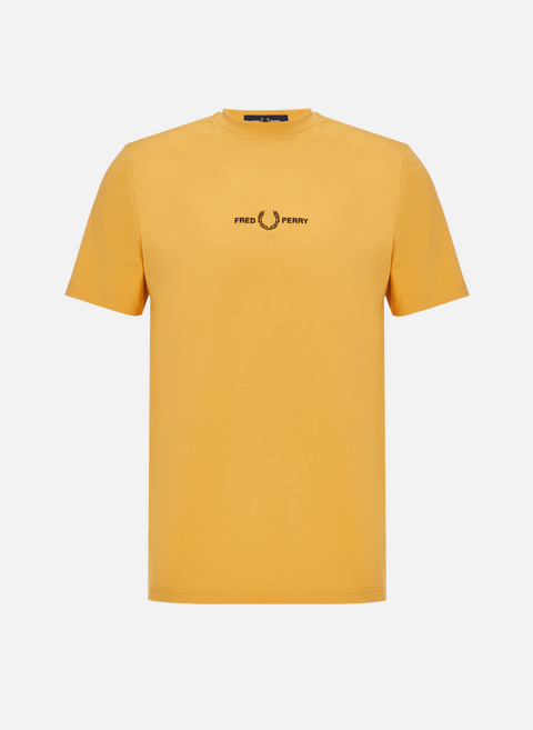 TEE SHIRT MANCHES COURTES JauneFRED PERRY 