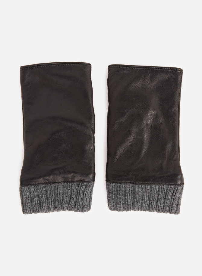 Leather fingerless gloves SAISON 1865