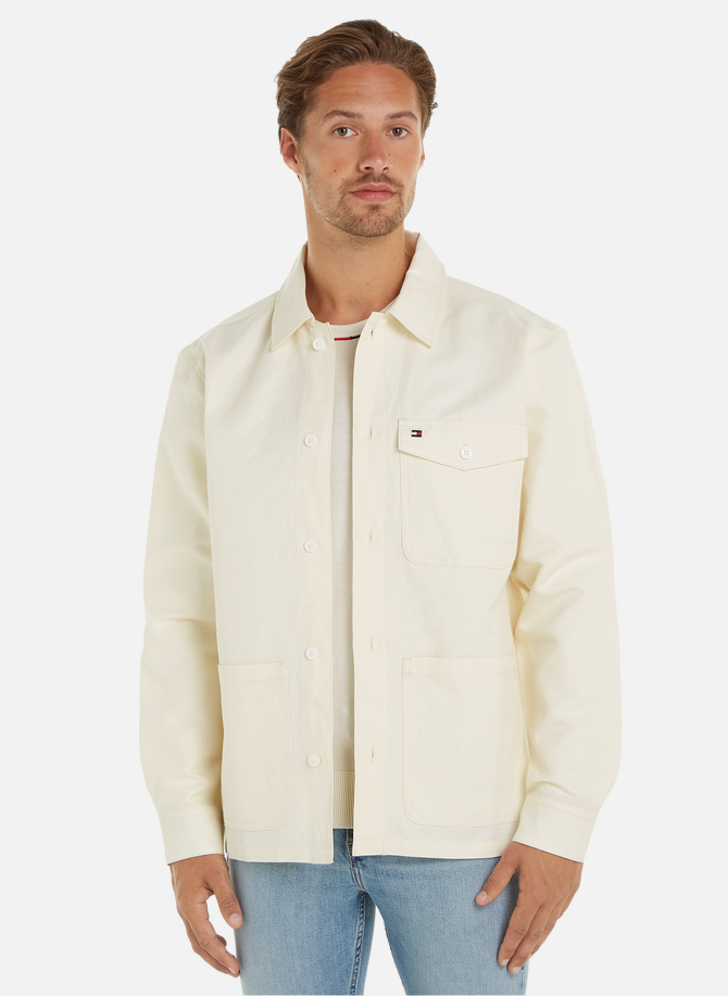 TOMMY HILFIGER linen and cotton overshirt