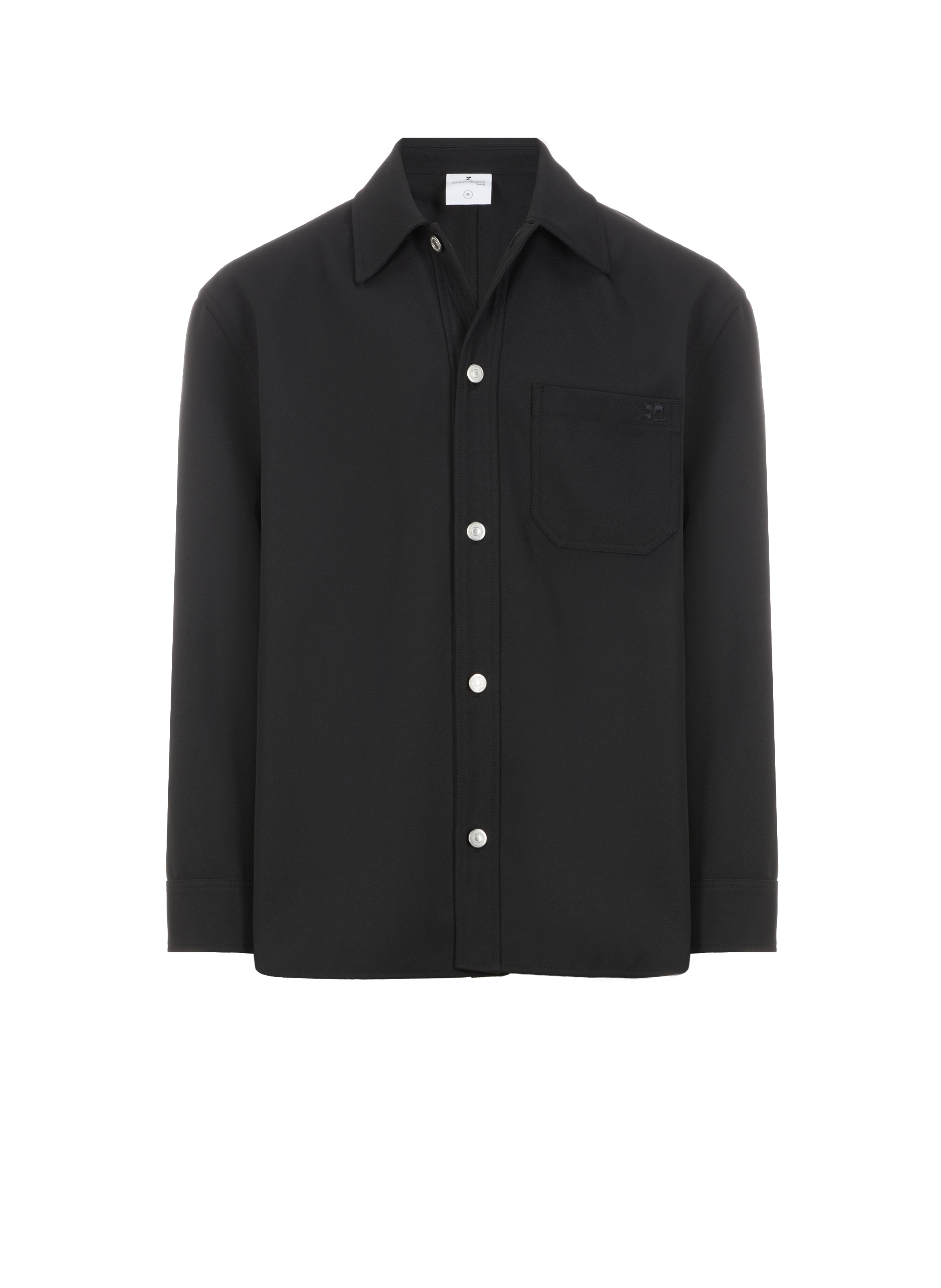 COURRÈGES Oversized retro shirt Black