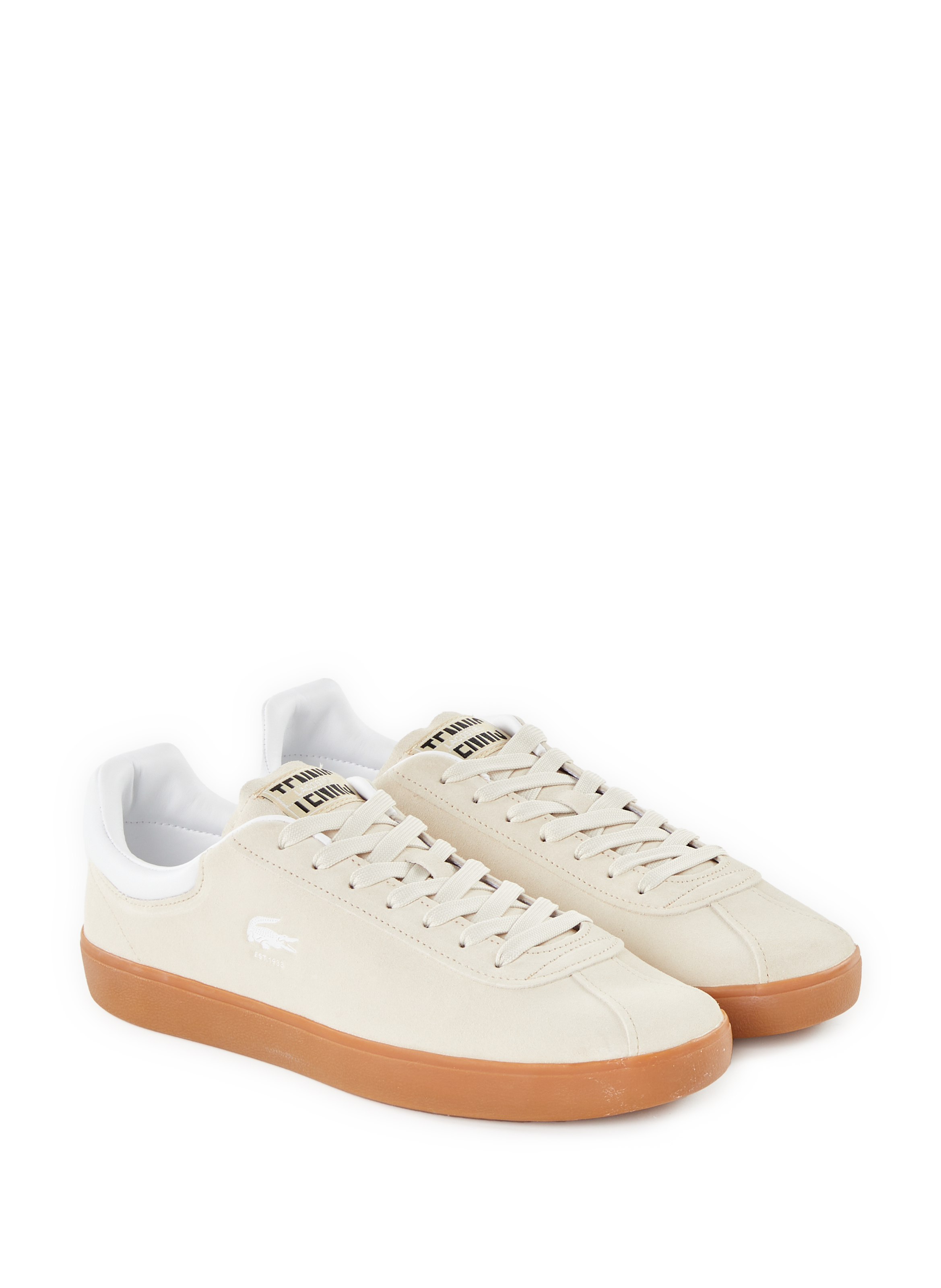 Baseshot leather sneakers LACOSTE Beige