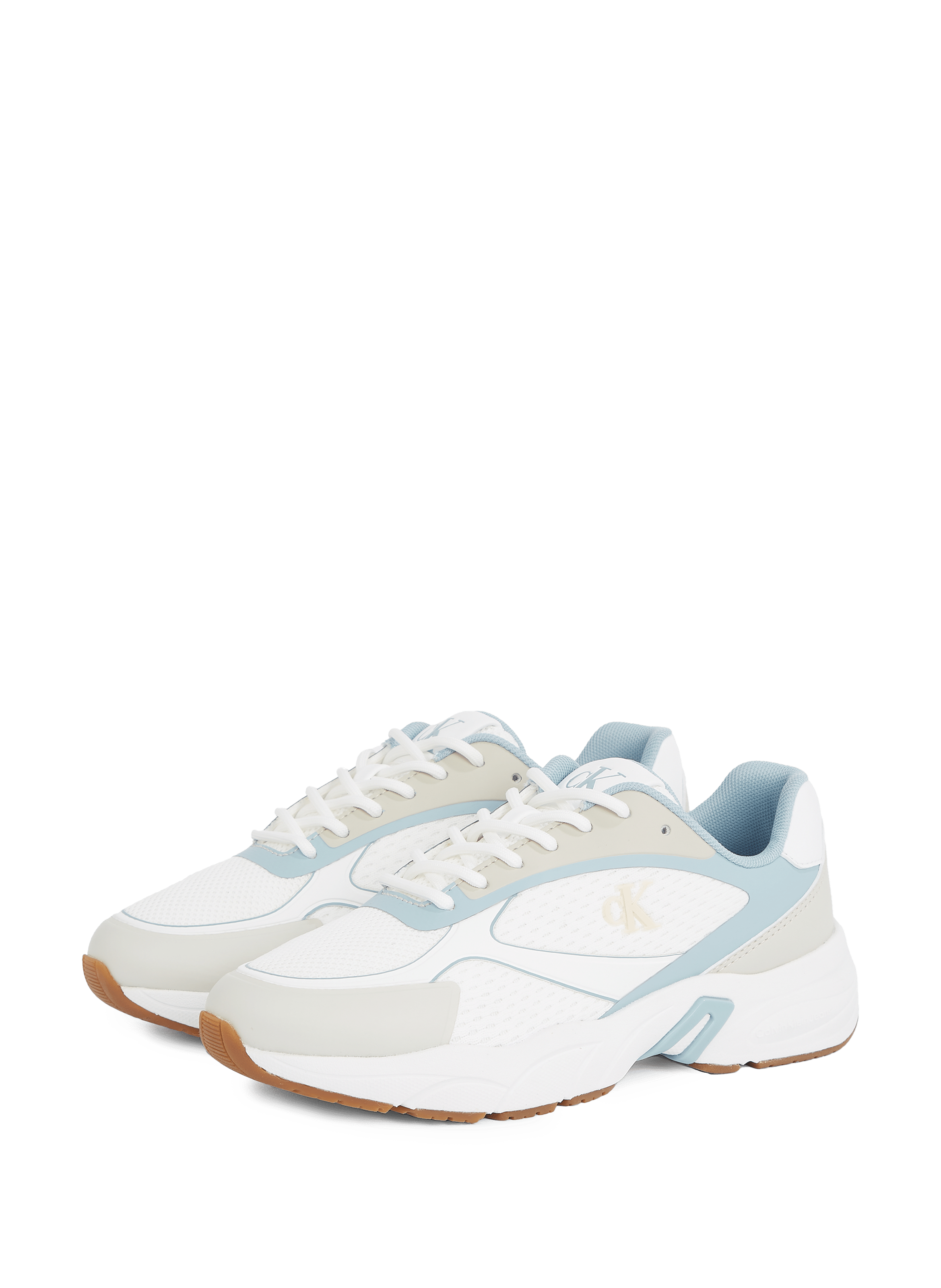 Baskets bi-matière CALVIN KLEIN Blanc