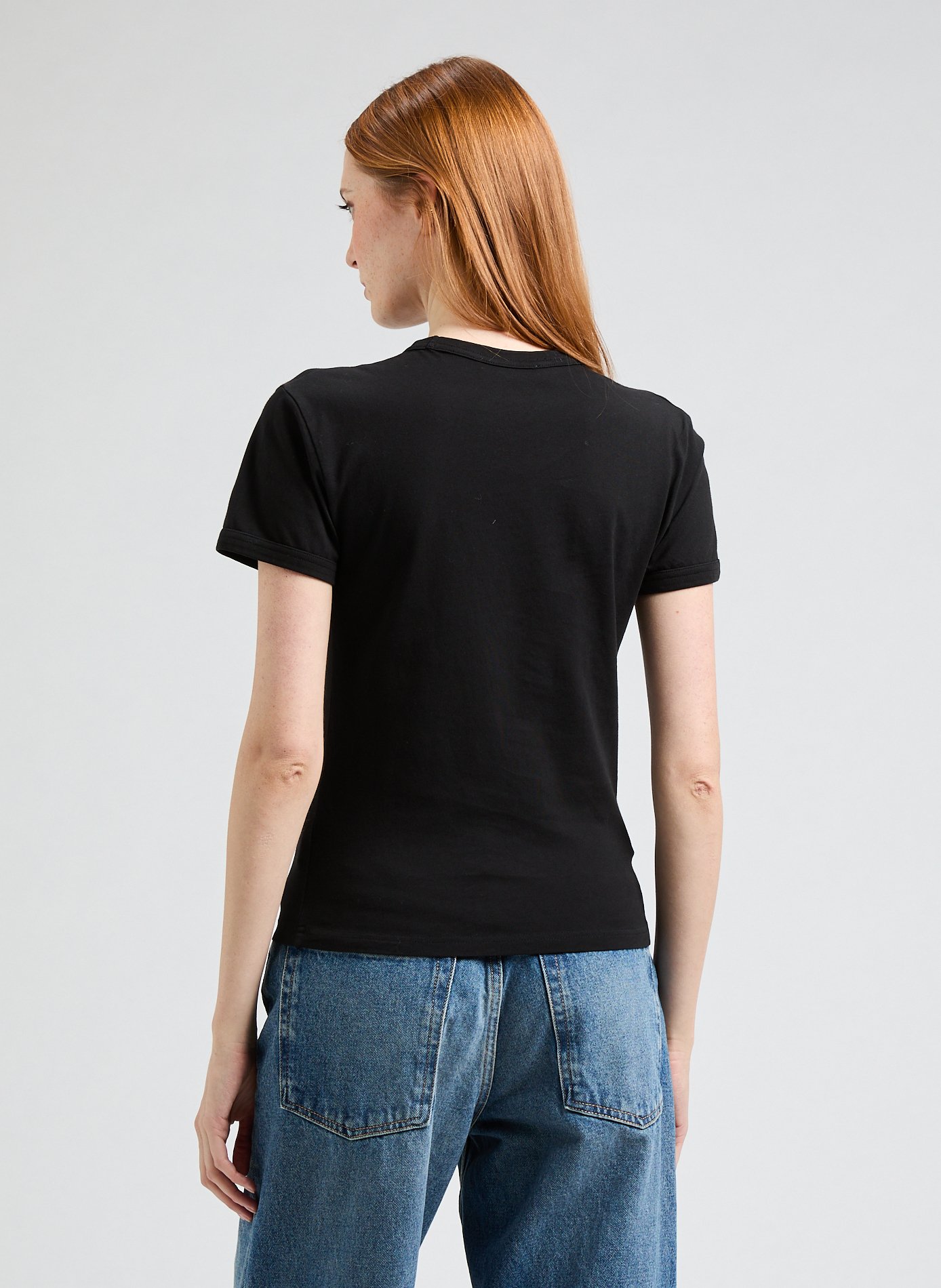 T-shirt brodé en coton ACNE STUDIOS Multicolore