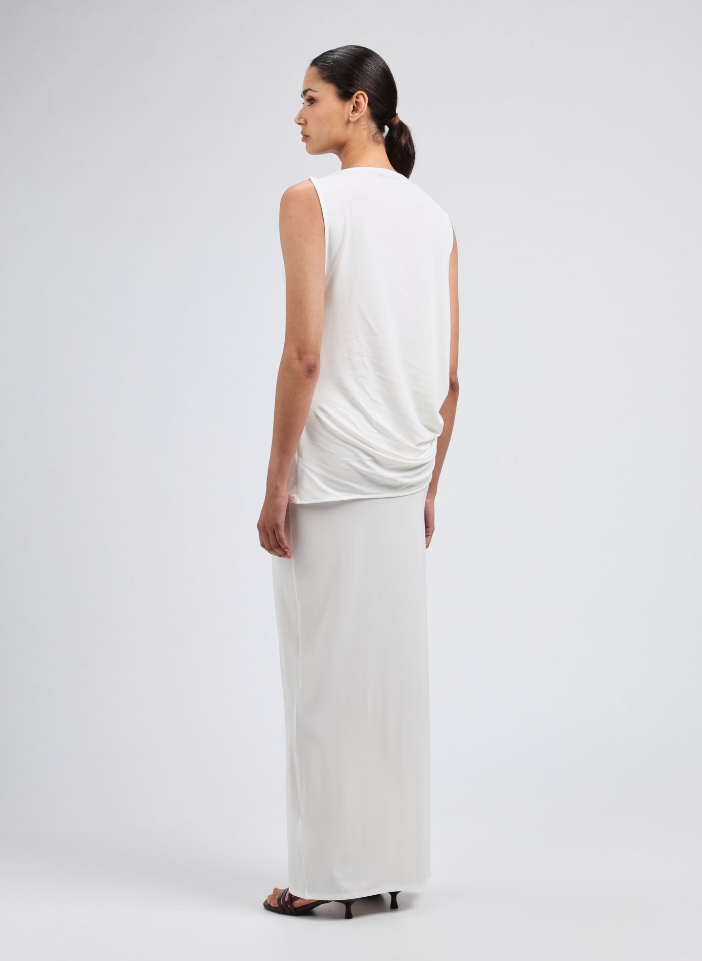Robe Peplo longue  JACQUEMUS Blanc