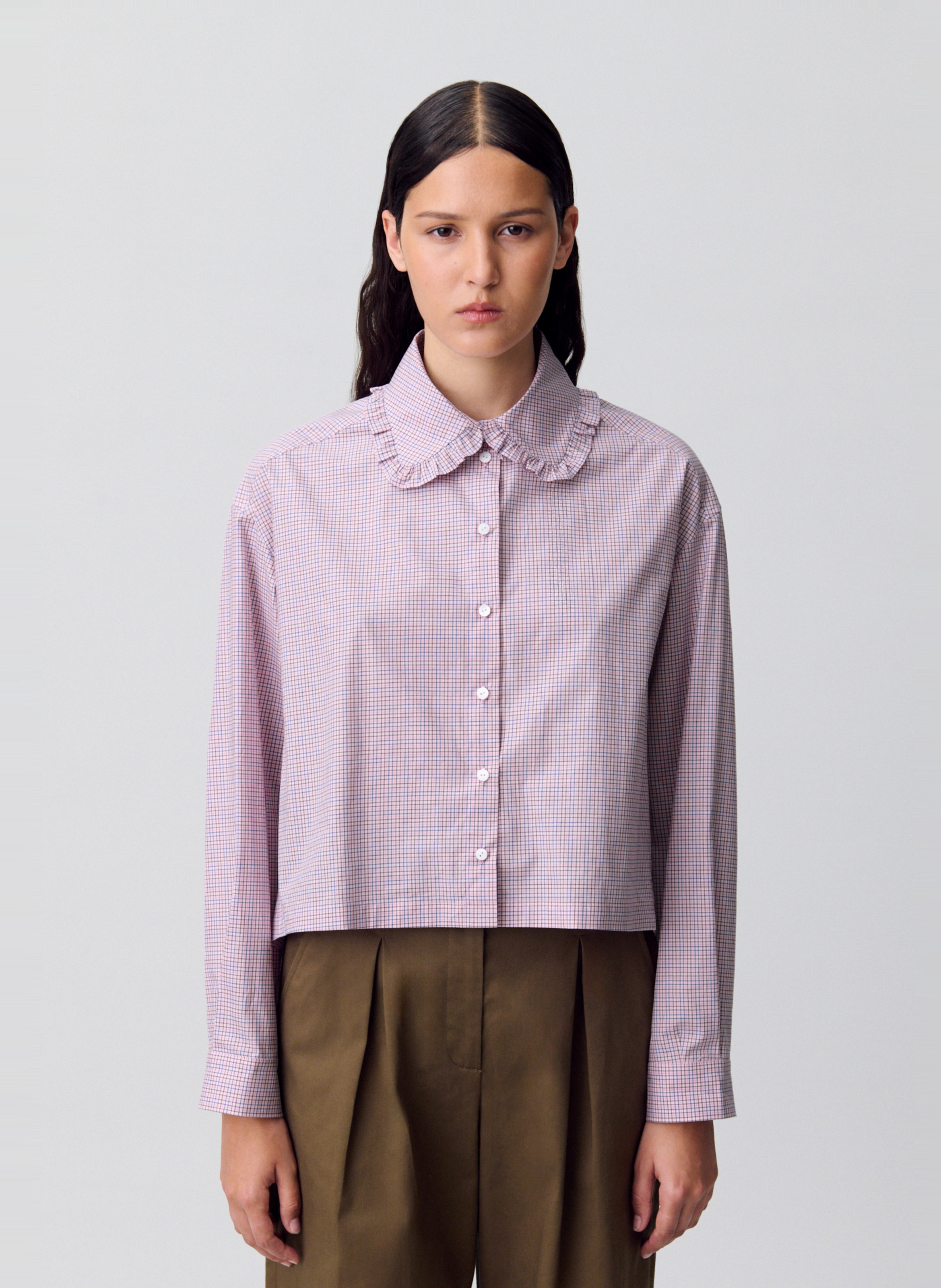 Chemise col classique en coton carina CLAUDIE PIERLOT Multicolore